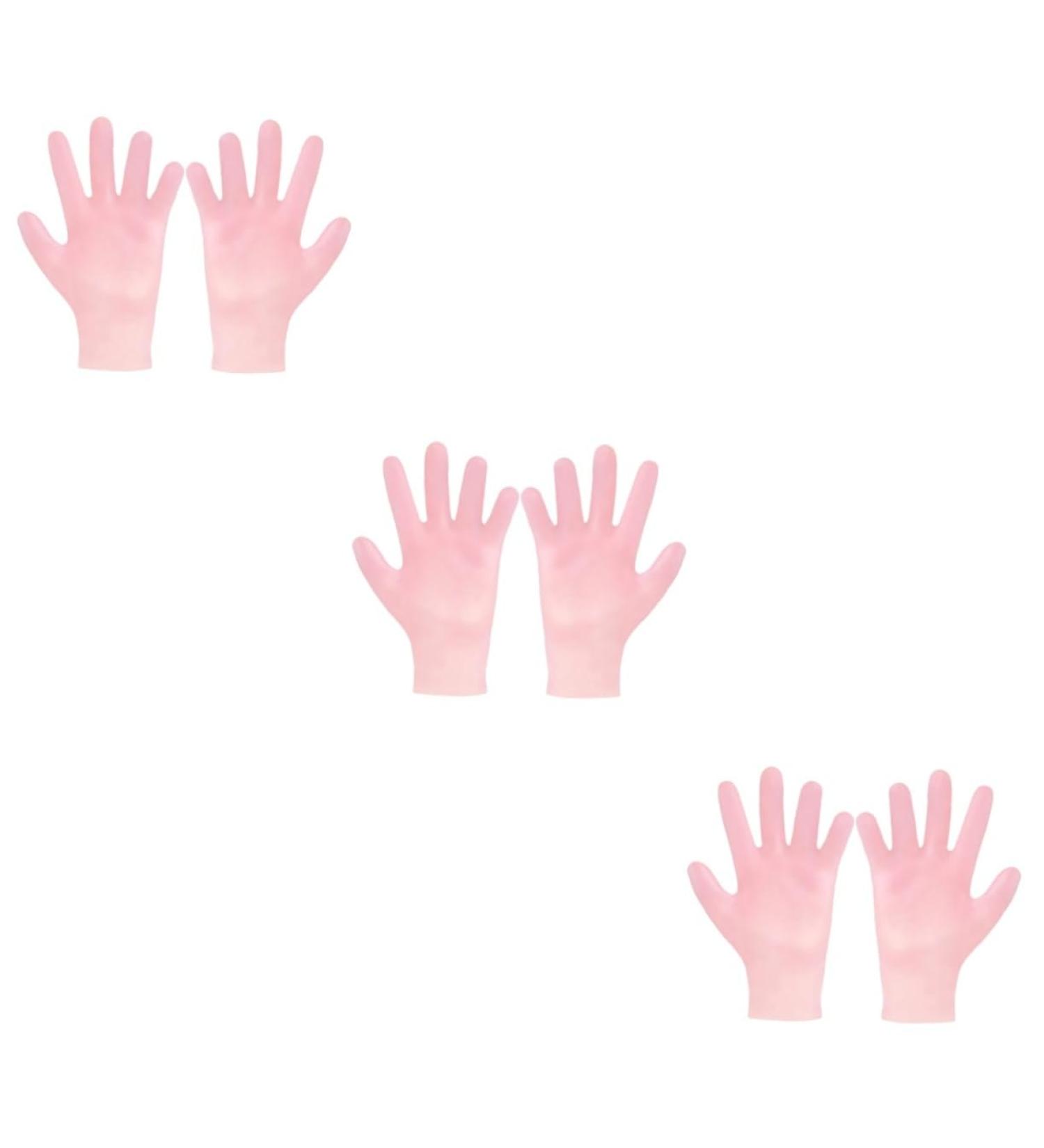 FRCOLOR 3 Pairs Hand exfoliating Hand Gloves Repair Repairing moisturizing Gloves Dry Hands moisturiser Dry Skin Dry Rough Hand Gloves Sun Protection whitening - Buy Online on GoSupps.com