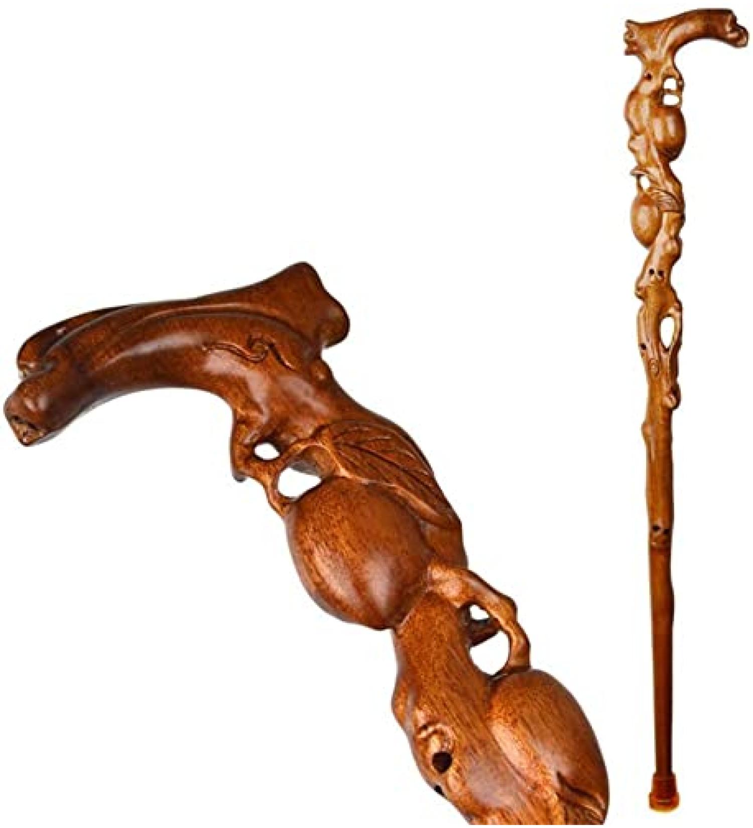 Solid Wood Crutches Disabled&Elderly Lightweight Non-Slip Solid Walking Stick Hiking Sticks/Walking Poles for Balance Aid B Elegant - Buy Online on GoSupps.com
