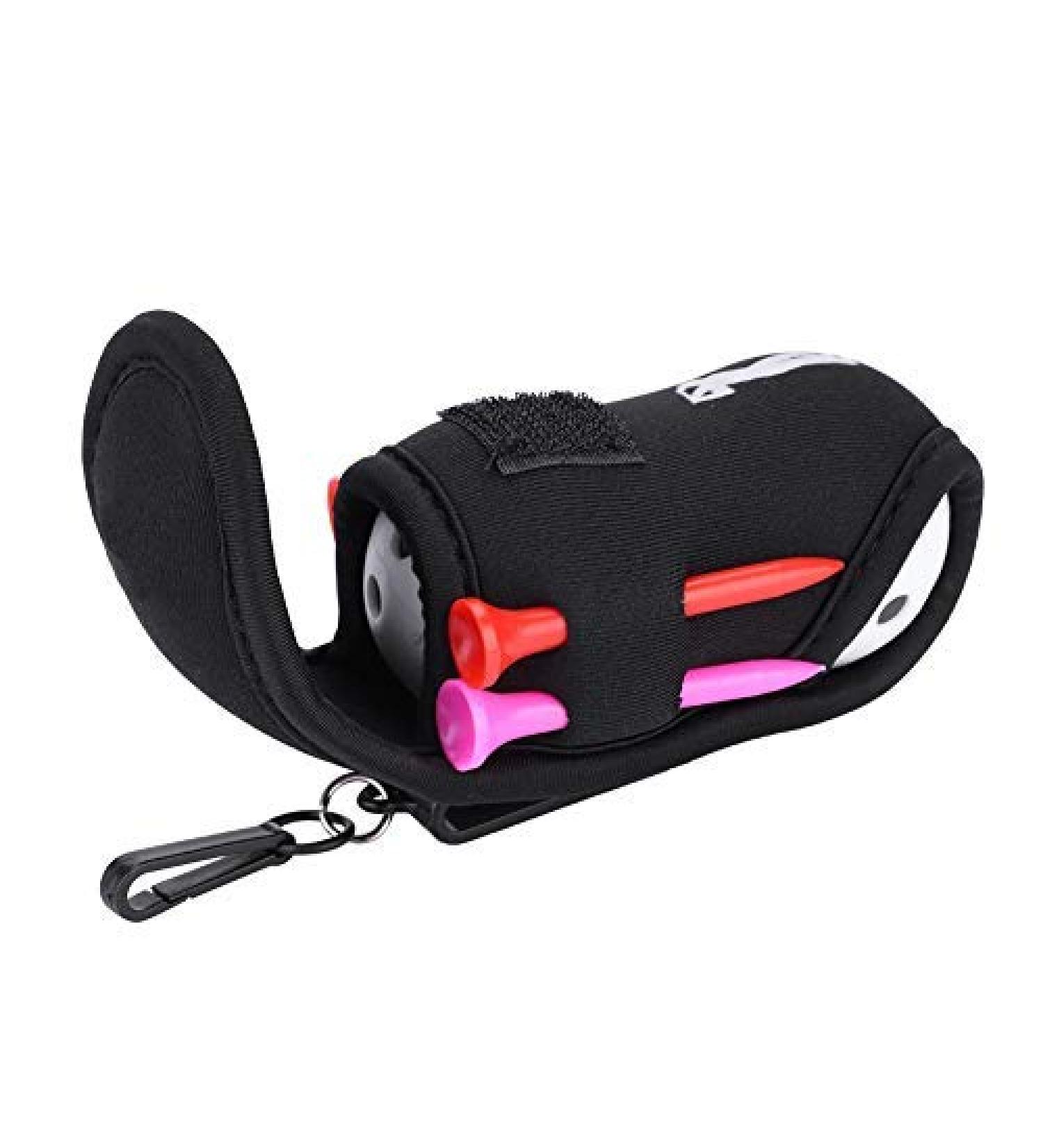 Portable Golf Ball Waist Bag with Tees and Storage Pouch - Buy Online on GoSupps.com
