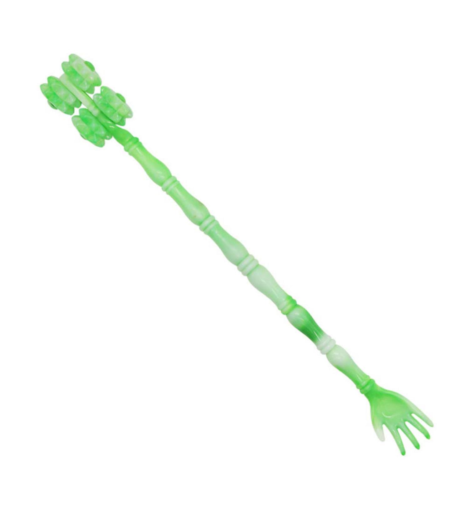Portable Back Scratcher & Itching Relief Tool | Manual Body Massage Roller - Green - Buy Online on GoSupps.com