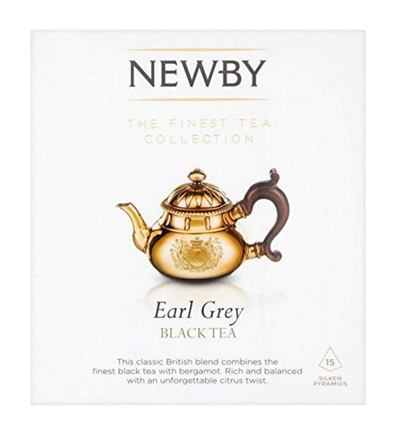 4X Newby Teas Earl Grey Silken Pyramids 38g