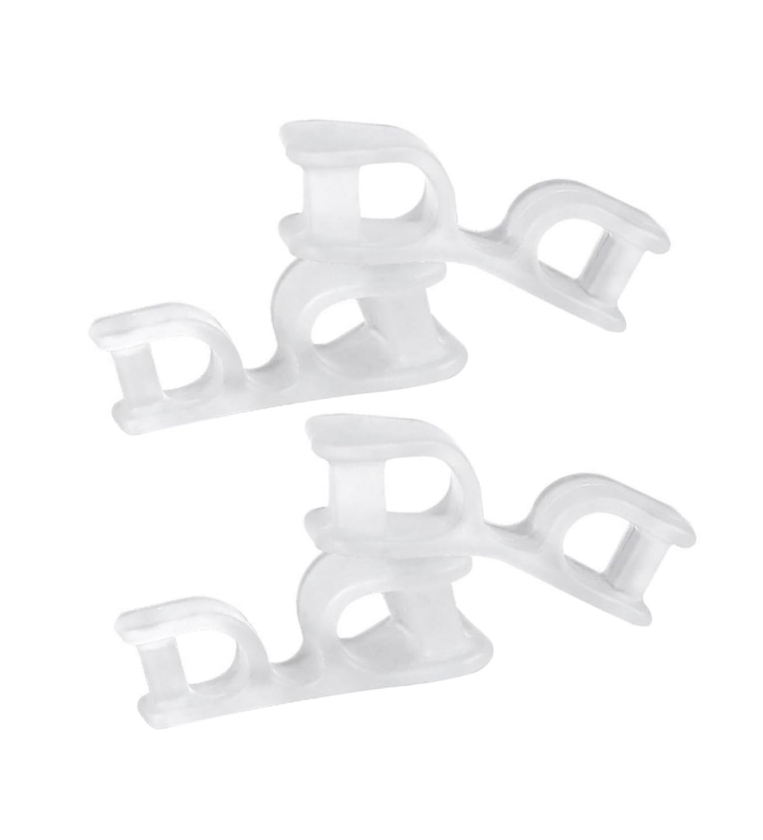Buy Minkissy Toe Separators - 4 Pairs Overlapping Orthotics for Straightening Toes & Dividing Foot Thumbs | International Shipping - Buy Online on GoSupps.com