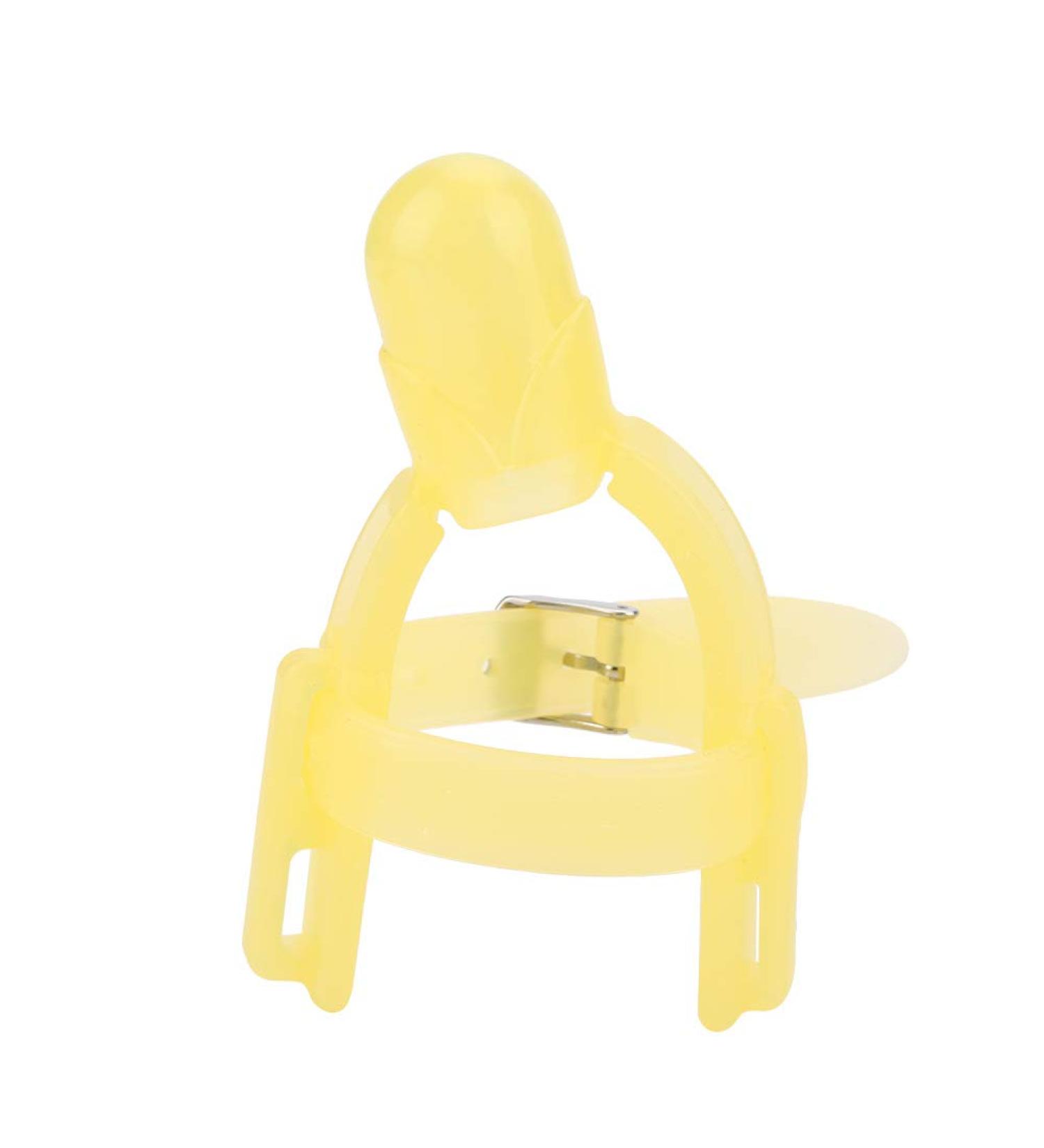 Baby Finger Protector - Silicone Adjustable Thumb Protection Tool & Teether (Yellow) - Safe Infant Biting Solution - Buy Online on GoSupps.com