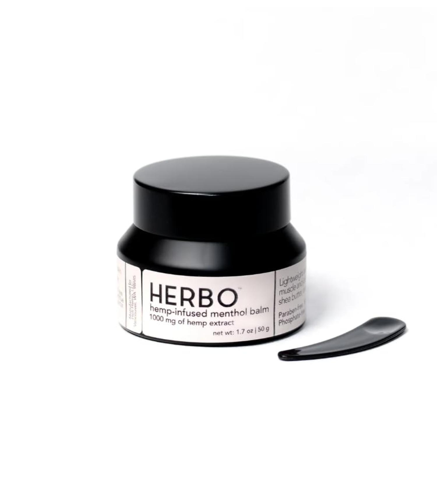 Herbo Menthol Body Balm - Organic Shea Butter & Hemp Moisturizer | Cruelty-Free Paraben-Free Body Cream for All Skin Types - 1.7 oz - Buy Online on GoSupps.com