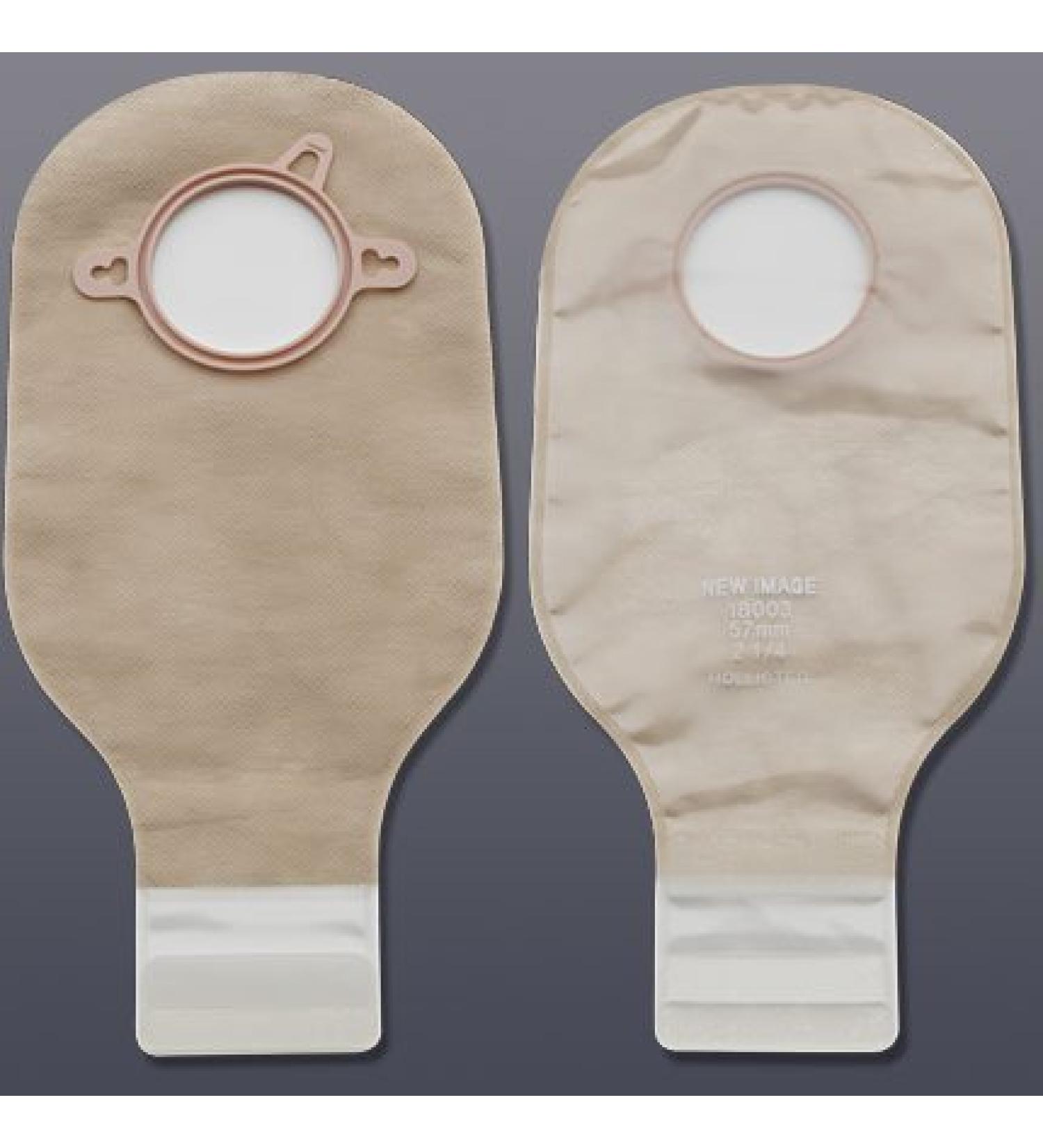 5018003 - Hollister Inc New Image 2-Piece Drainable Pouch 2-1/4, Lock N Roll, Ultra Clear.