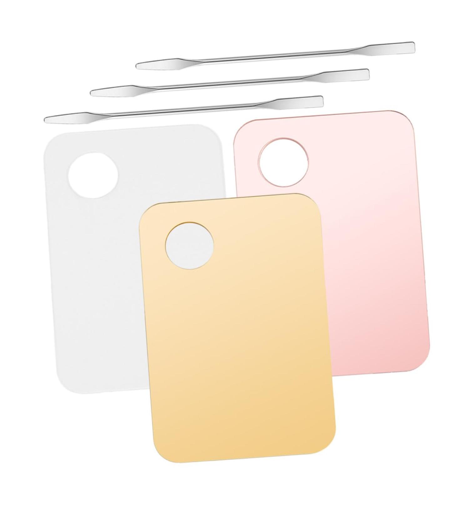 Ipetboom 3 ensembles Lot Palettes Maquillage avec Spatules Plateau M lange Fond de Teint et Facile Nettoyer Assortiment Couleurs pour Femmes - Buy Online on GoSupps.com