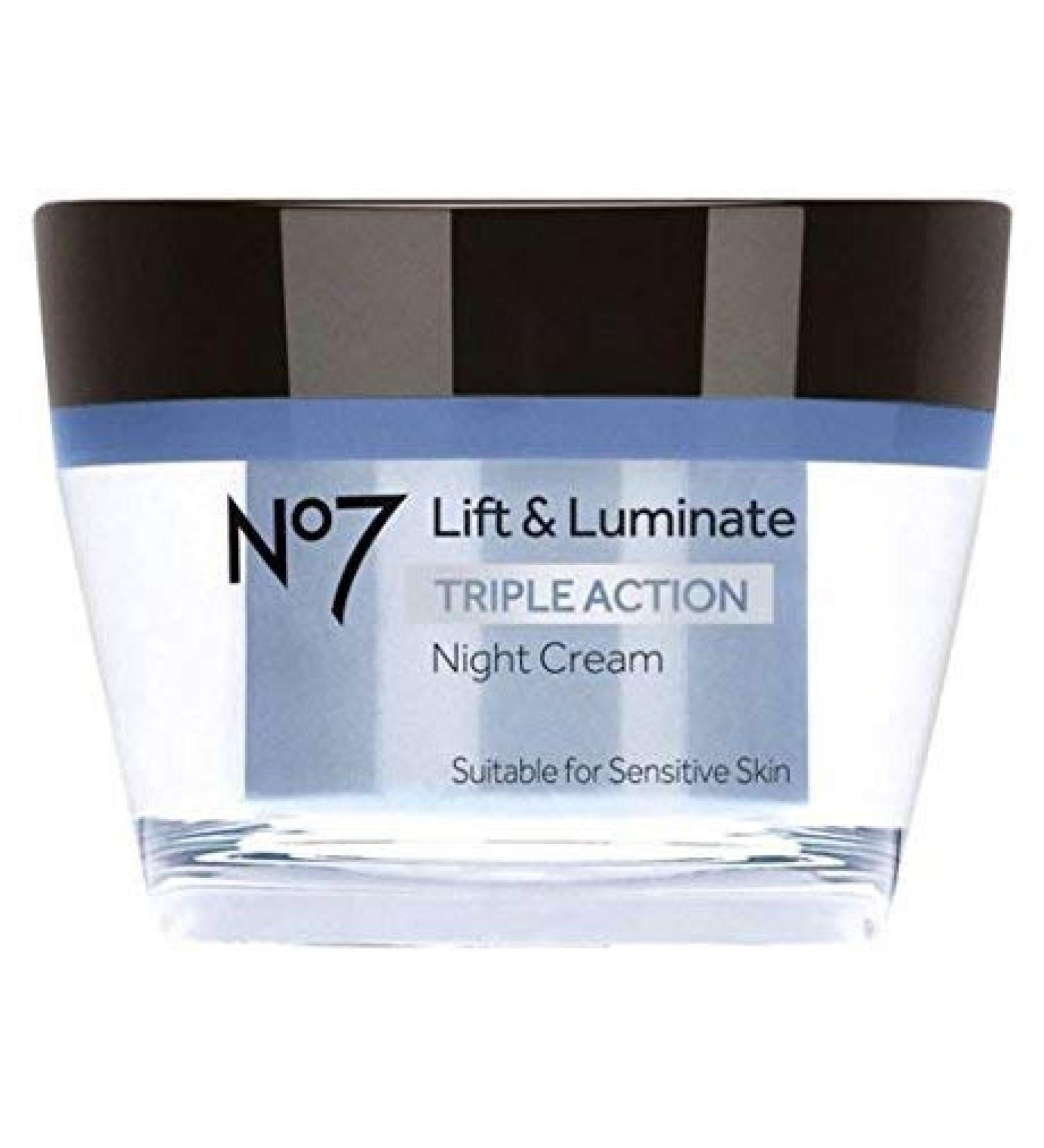 No7 Lift & Luminate Triple Action Night Cream 50ml