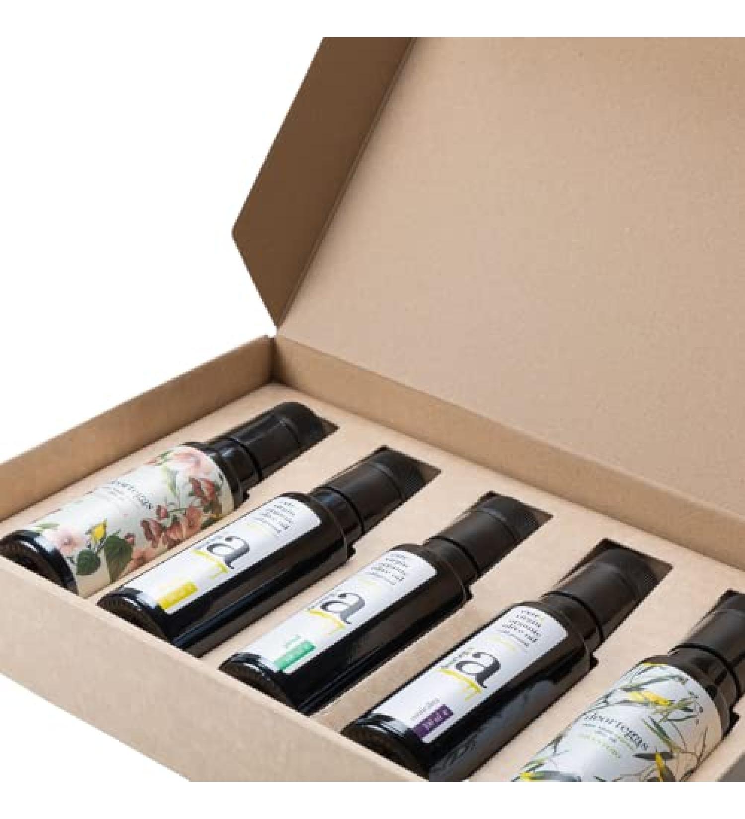 Deortegas Tasting Pack 5 bottles of Extra Virgin Olive Oil 100 ml Gourmet - Buy Online on GoSupps.com