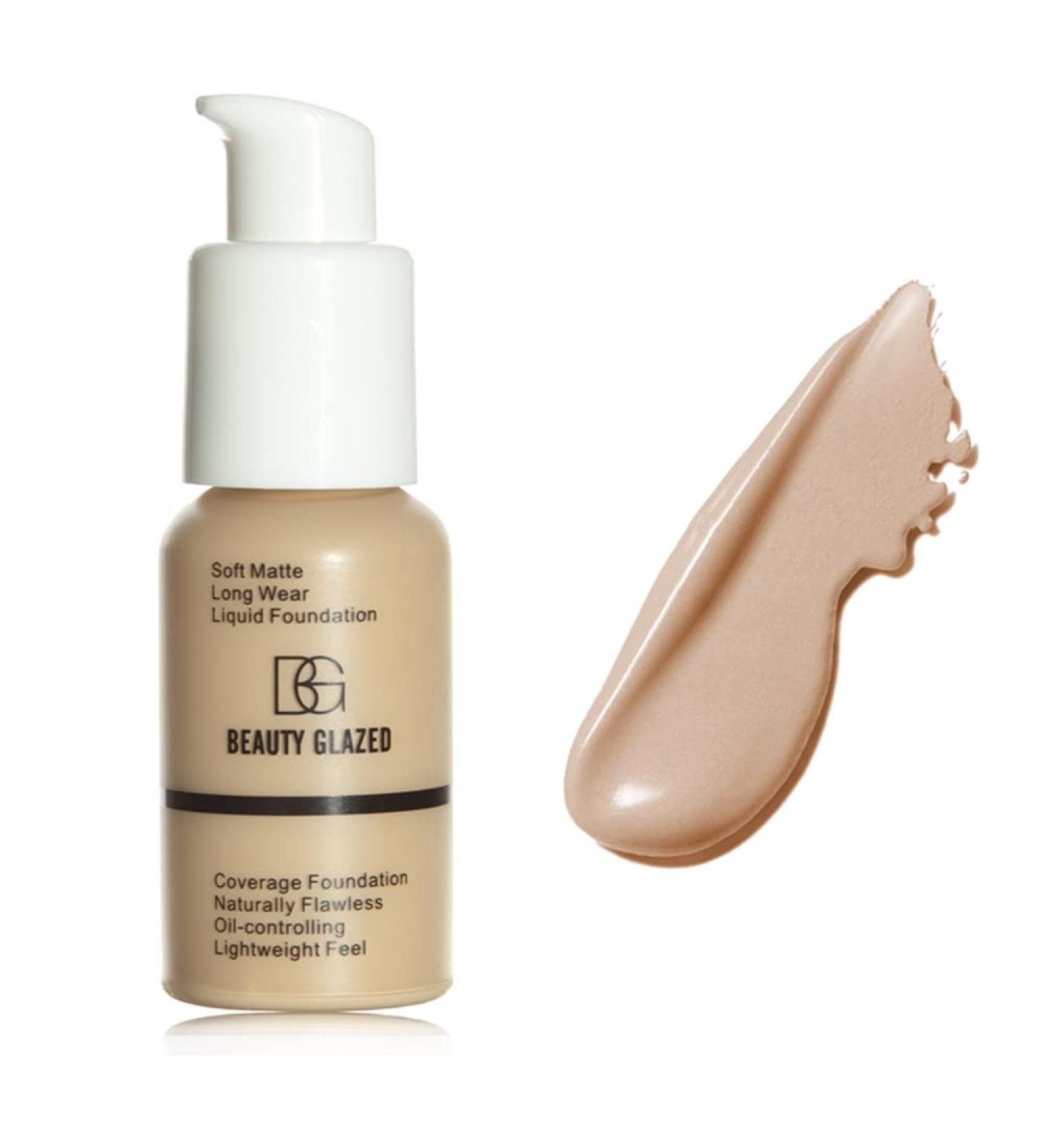 Flawless Soft Matte Liquid Foundation - 24HR Oil Control Makeup (103 Warm Peach) - Buy Online on GoSupps.com