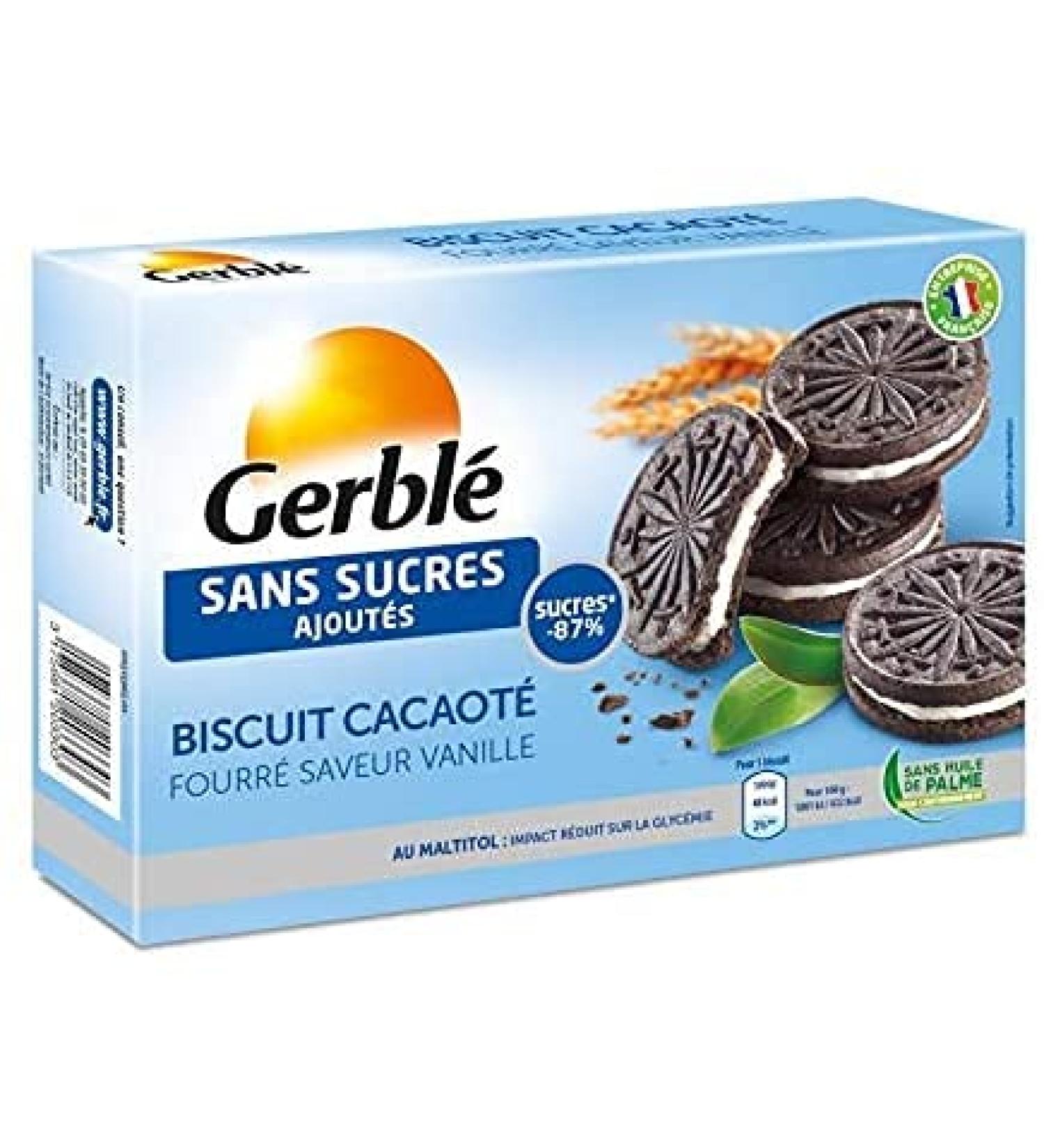 GERBL - Cocoa Vanilla Biscuit Without Added Sugar 176G - Pack of 2 - best offer - Buy Online on GoSupps.com