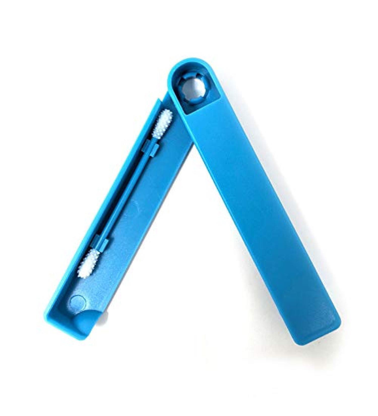 Shop-STORY Reusable Cotton Buds - Washable Blue 2 Pack | Eco-Friendly & Sustainable - Perfect for Travel & Daily Use - Buy Online on GoSupps.com