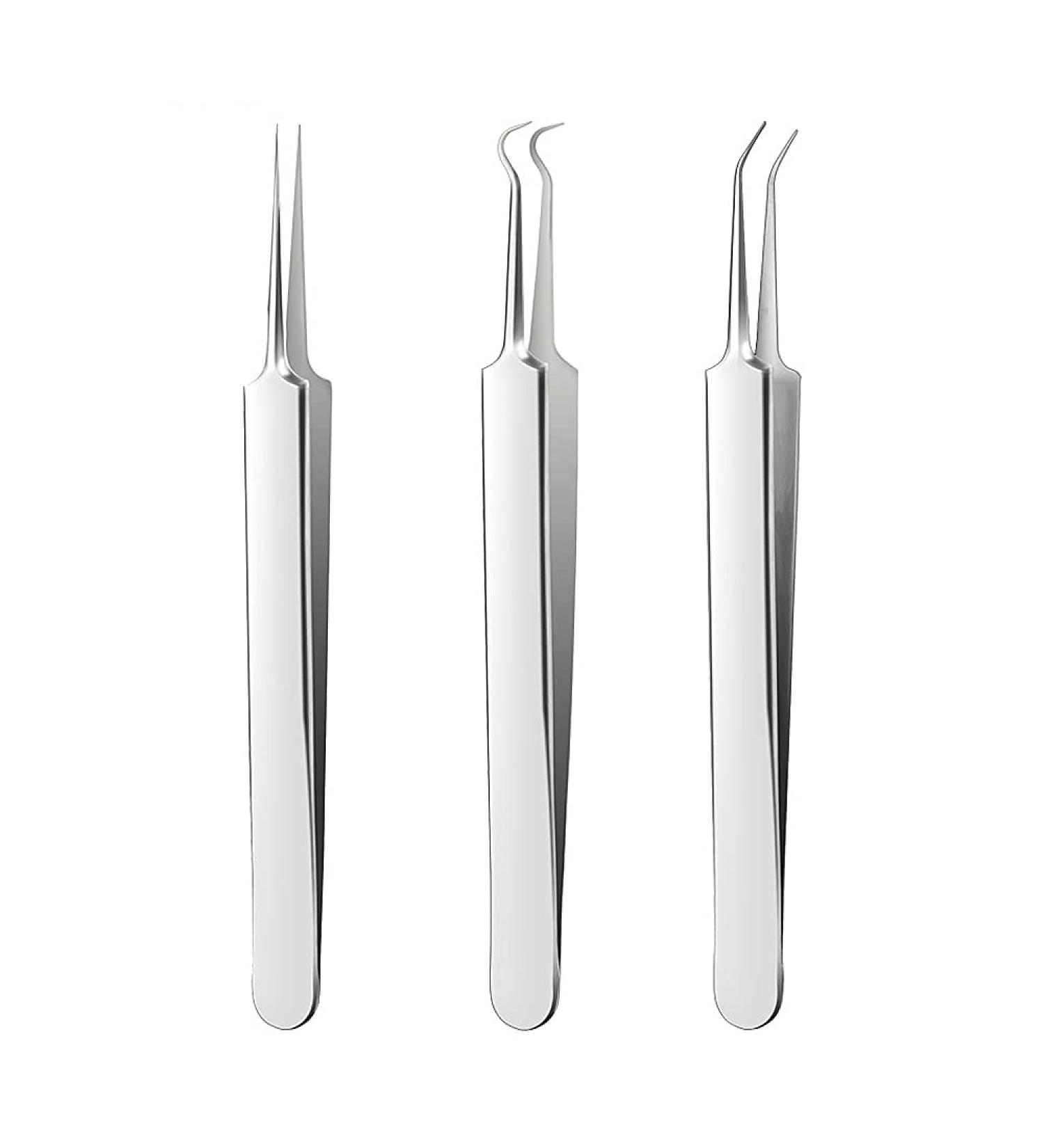 La Chat Blackhead Remover Kit - 3 pcs Blackhead Tweezers & Pimple Extractor Tool Set - Buy Online on GoSupps.com