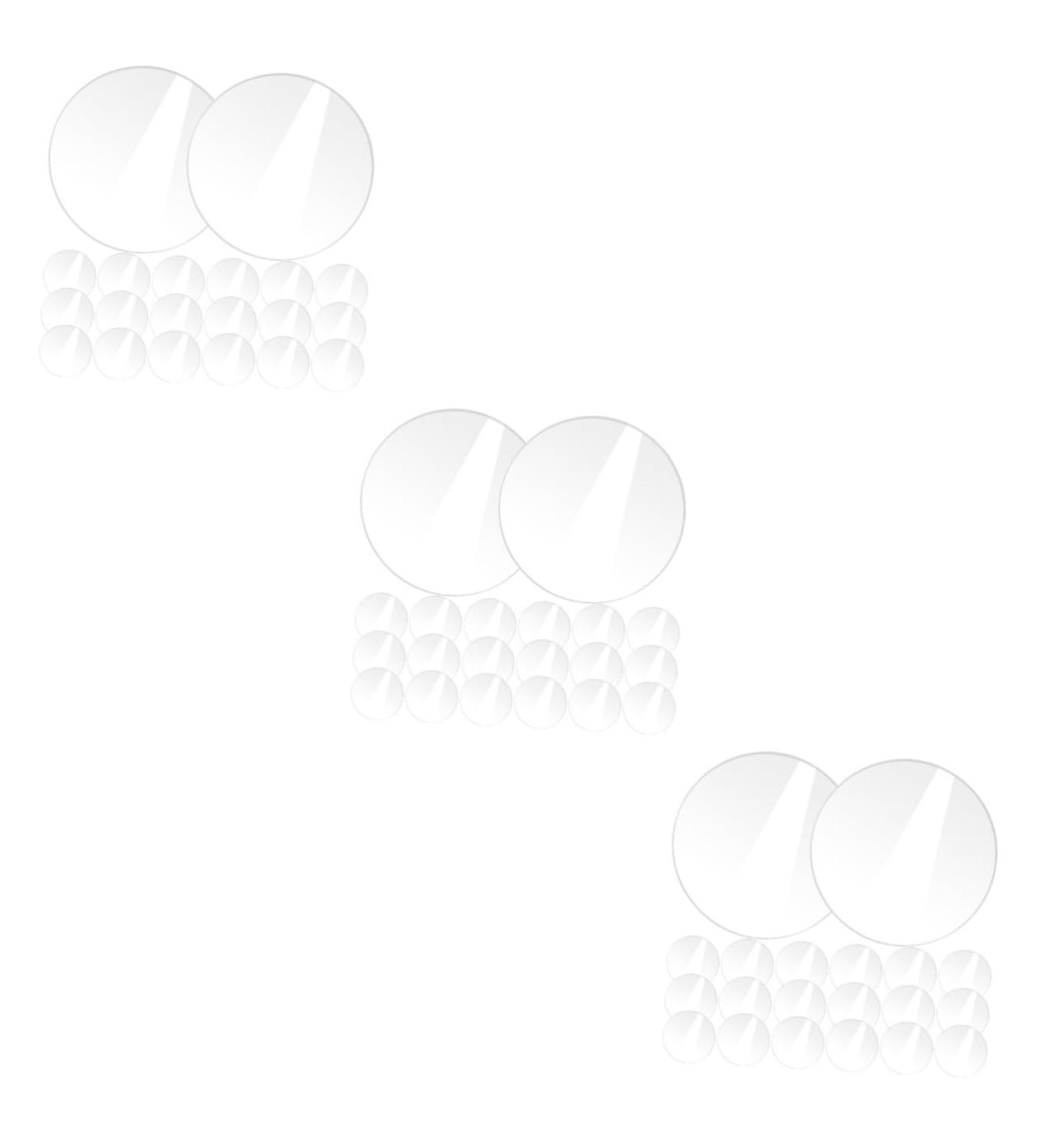 SEWACC 60 Pcs Acrylic Round Sheet Round Acrylic Board Acrylic Boards for DIY Multifunction Key Chain - Buy Online on GoSupps.com