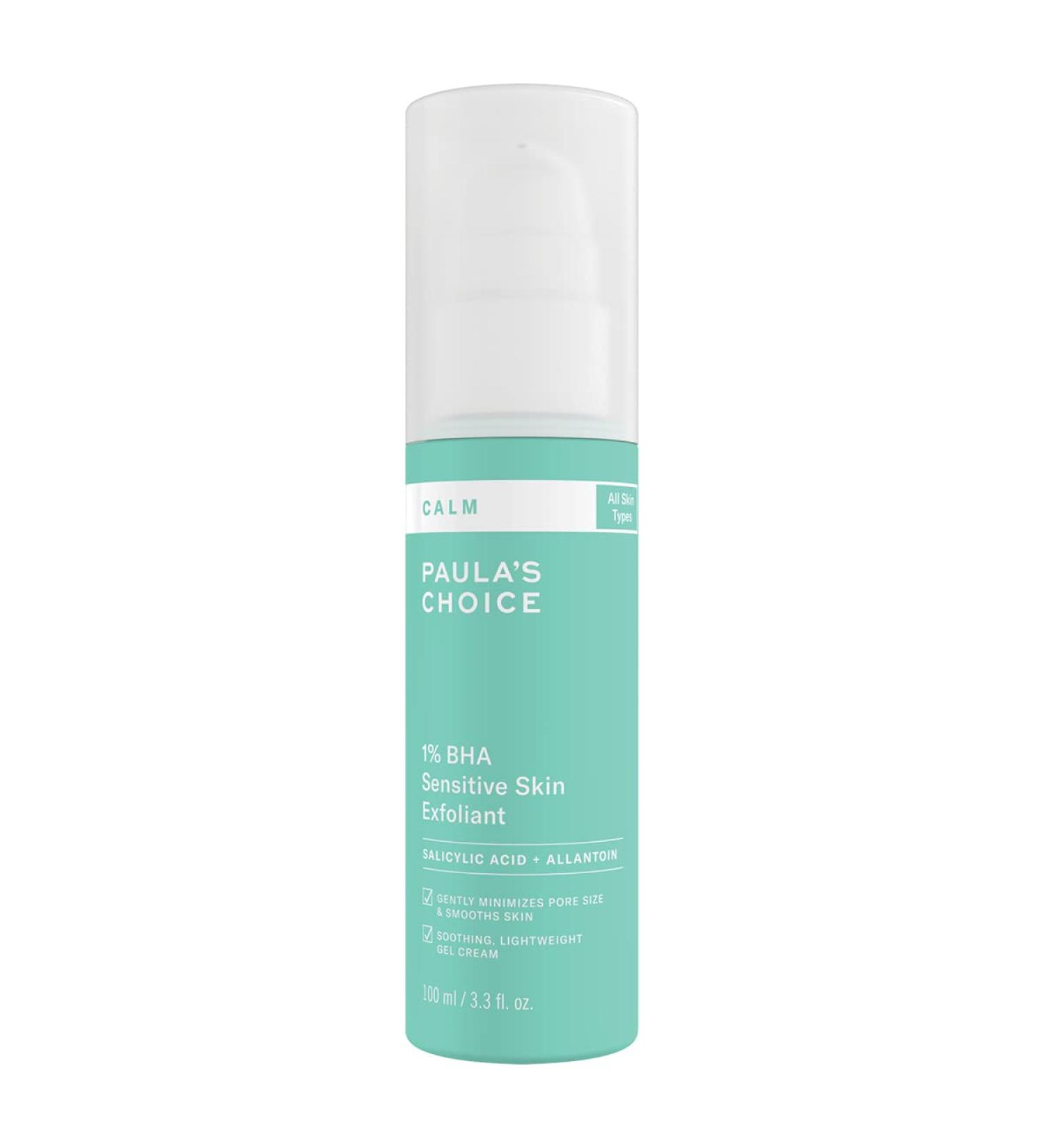 Paula's Choice CALM 1% BHA Exfoliant Sensitive Skin - Gentle Facial Peel Purifies Pores & Reduces Redness - with Saliclic Acid - All Skin Types - 100 ml - Buy Online on GoSupps.com