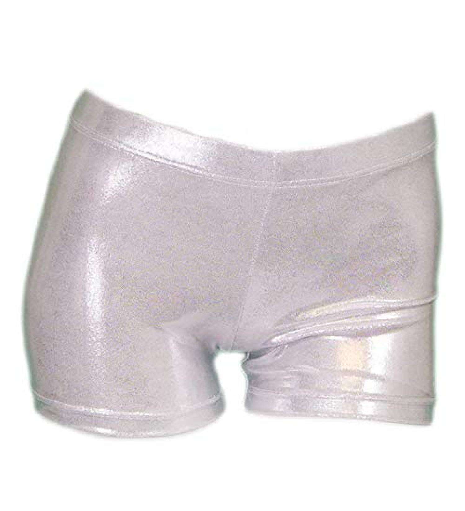 Girls' Sparkle Gymnastics Shorts | Aosva | Ages 2-14 | Silver - Buy Online on GoSupps.com