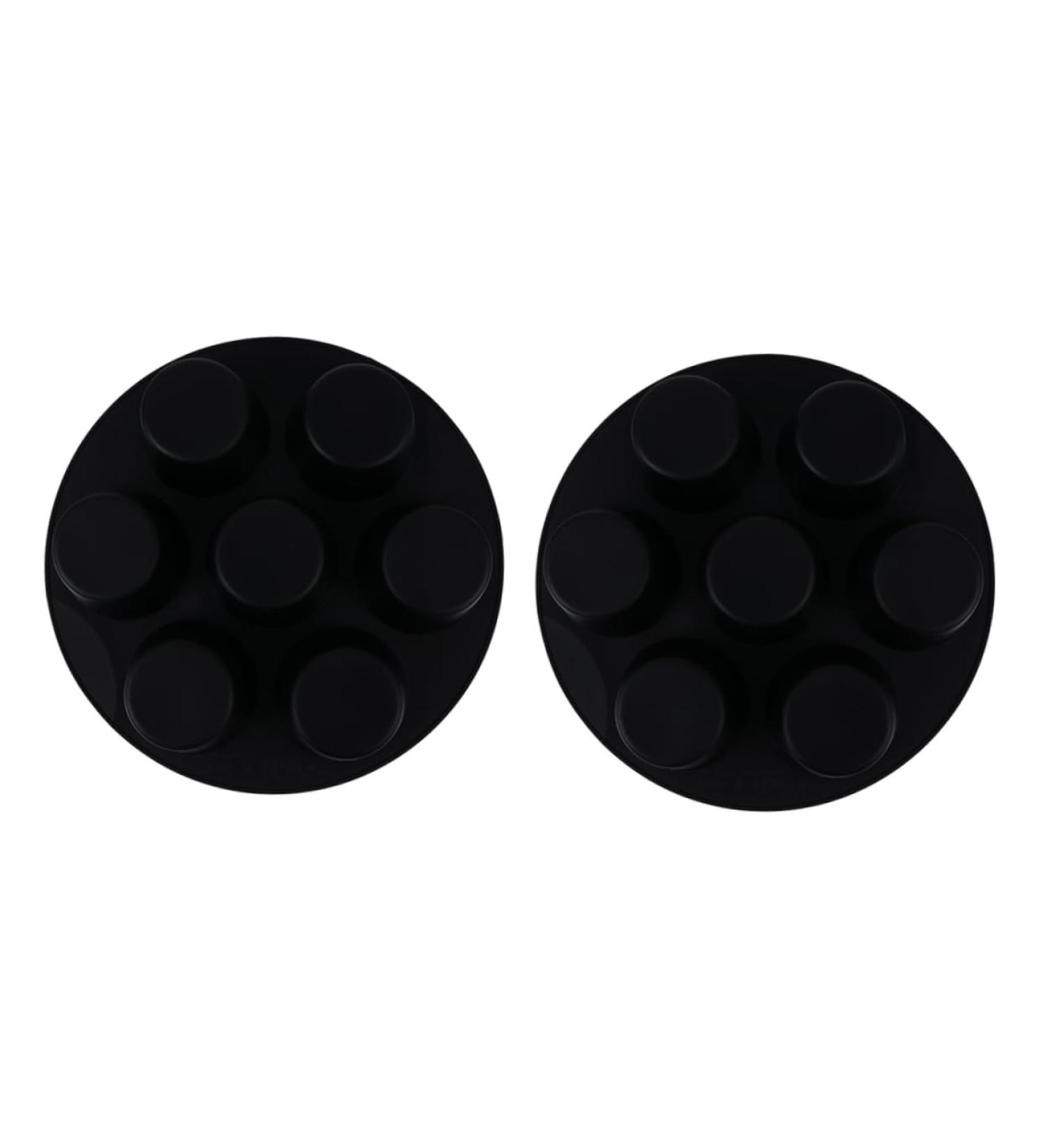 MAGICLULU Silicone Muffin Cake Cups 4 Pcs Silicone Cake Cup Liner Donut Silica Gel Silicone Muffin Cake Cup 15.5X15.5X4CMx2pcs Blackx2pcs - Buy Online on GoSupps.com