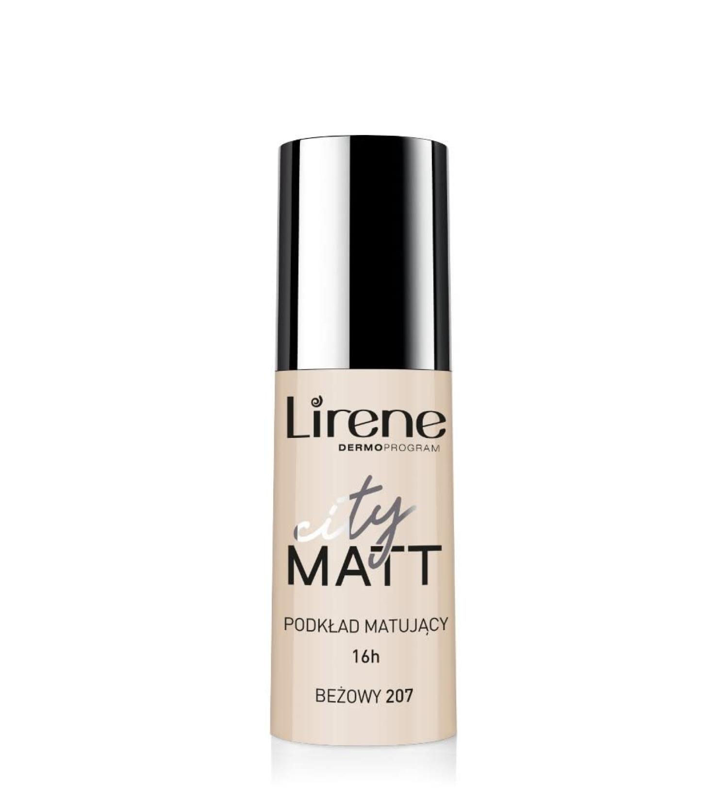 Lirene CITY MATT matting-smoothing make up - beige (30ml)