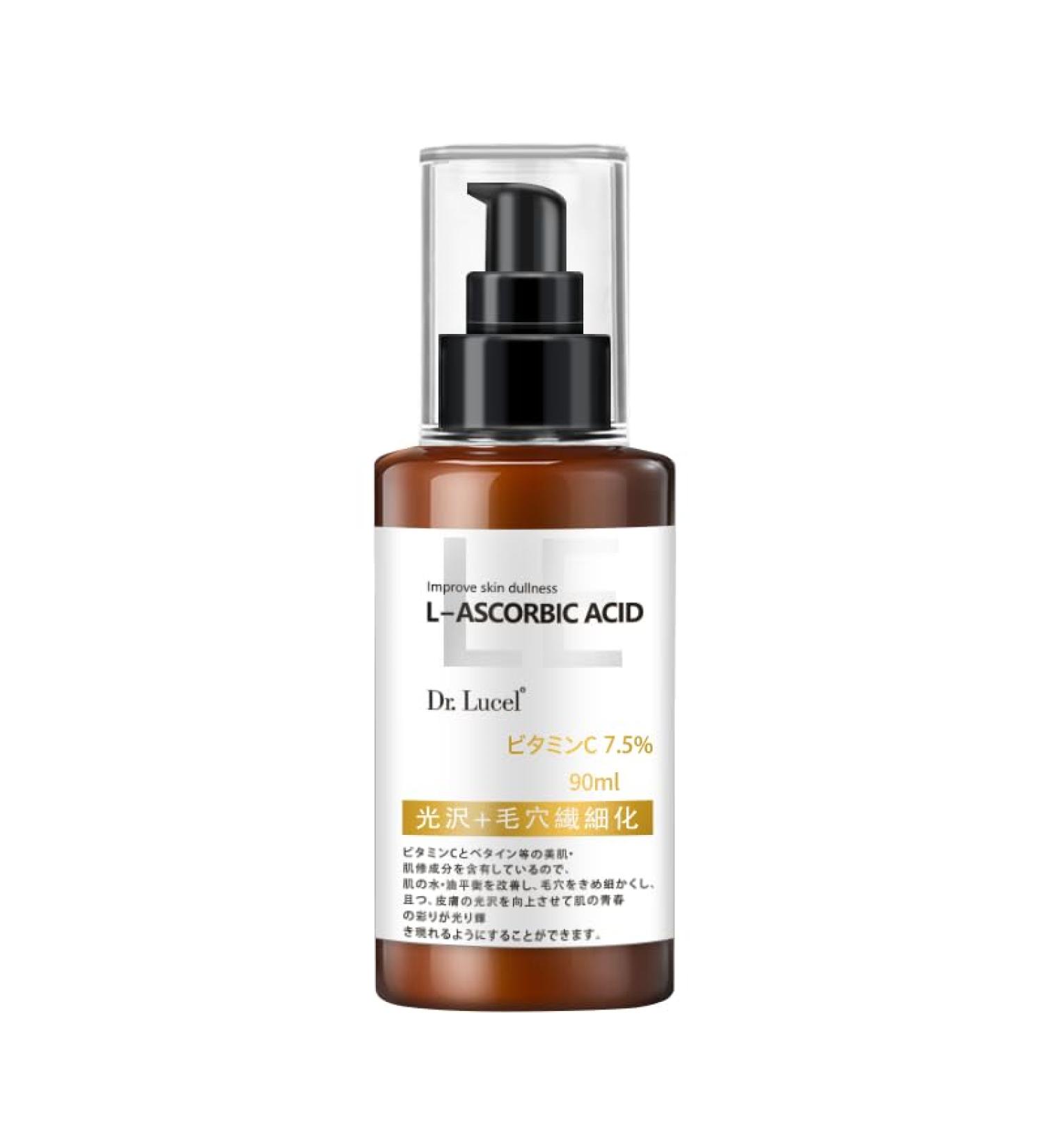 Dr. Lucel 7.5% Vitamin C Brightening Essence Lotion 90ml / with Niacinamide Antioxidant Moisturizing Soothing Skin Evens Skin Tone Reduces Dark Spots Boosts Radiance Improves Overall Complexion - Buy Online on GoSupps.com