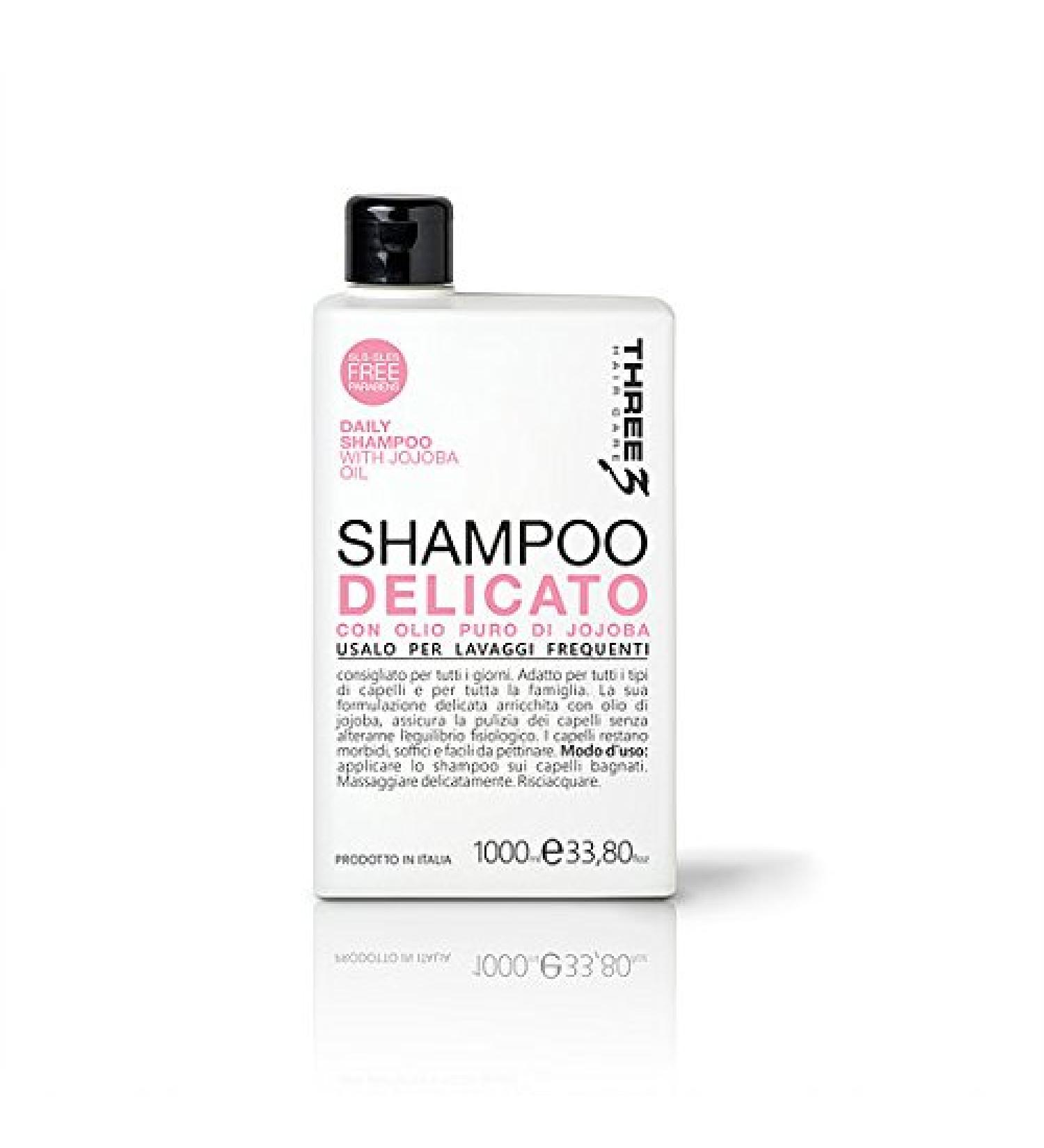 Faipa Three gentle shampoos with jojoba oil for frequent washing 1000 ml