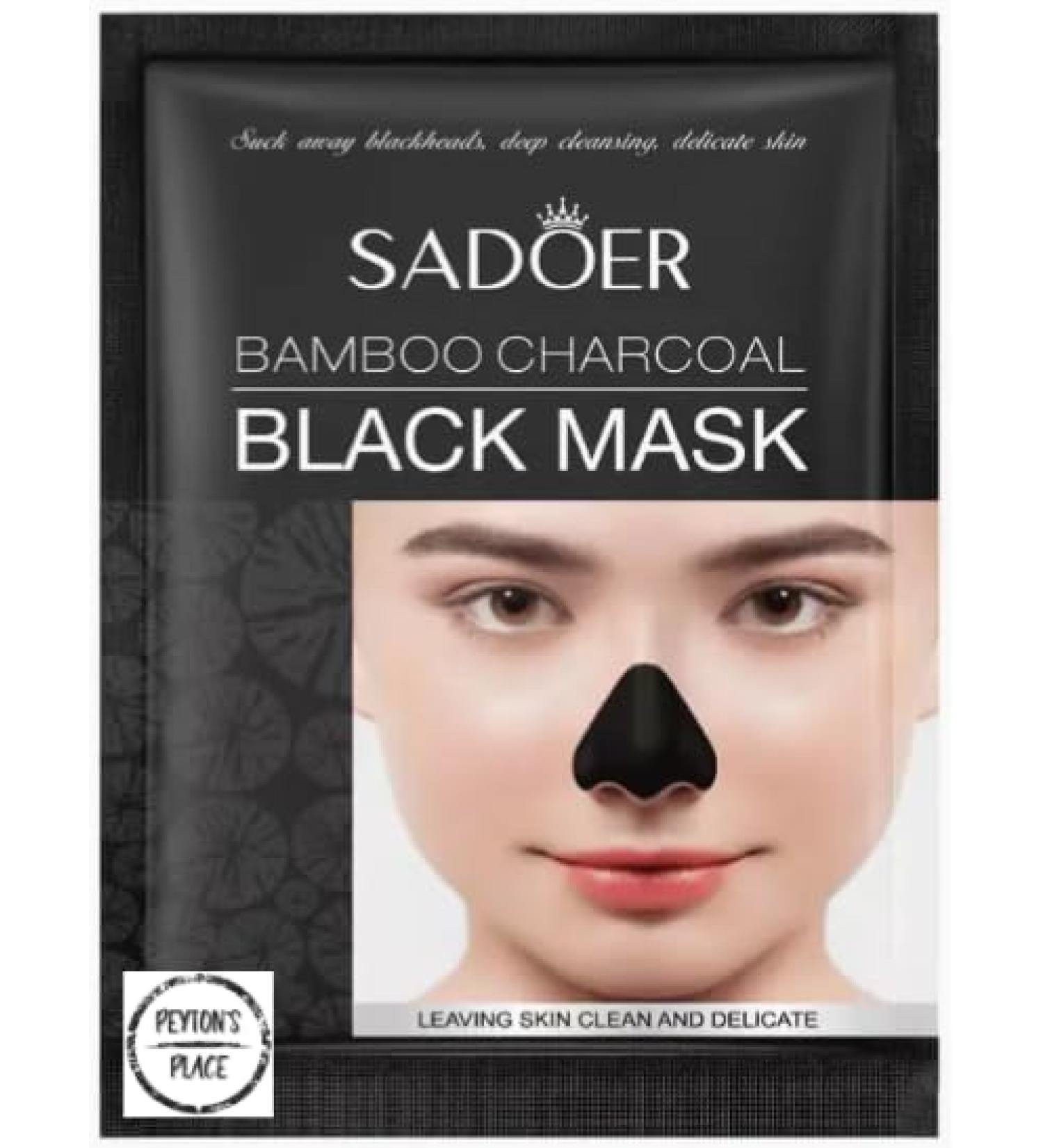 Bamboo Charcoal Black Nose Mask | Eco-Friendly Breathable & Stylish | Ships Internationally - Buy Online on GoSupps.com