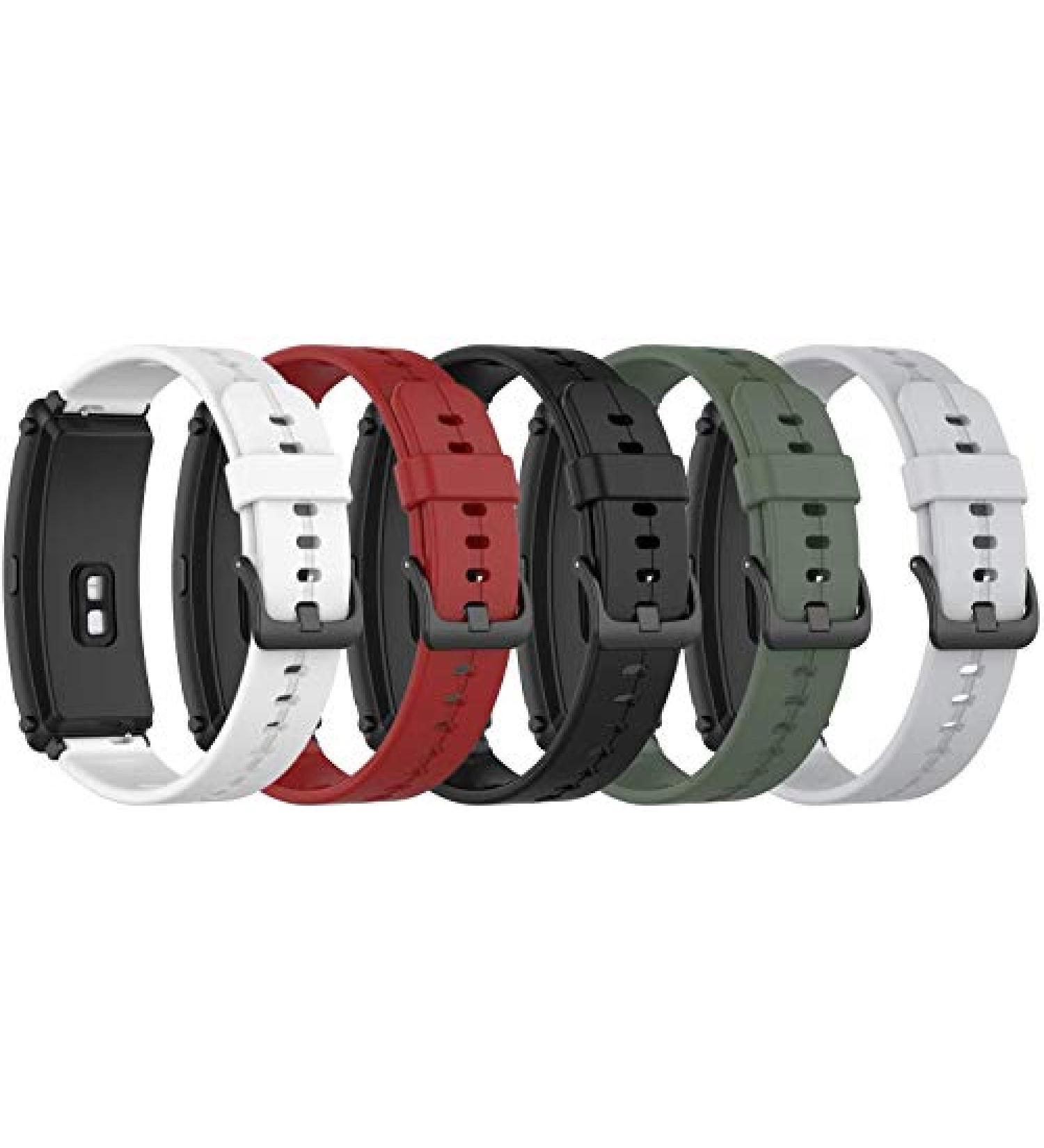 FitTurn 5Pack 16mm Bands Compatible with FITVII Slim Fitness Tracker Replacement Colorful Silicone Wristband Adjustable Accessory Bands Strap for FITVII Slim Fitness Tracker Women Kids FiveColors*B - Buy Online on GoSupps.com