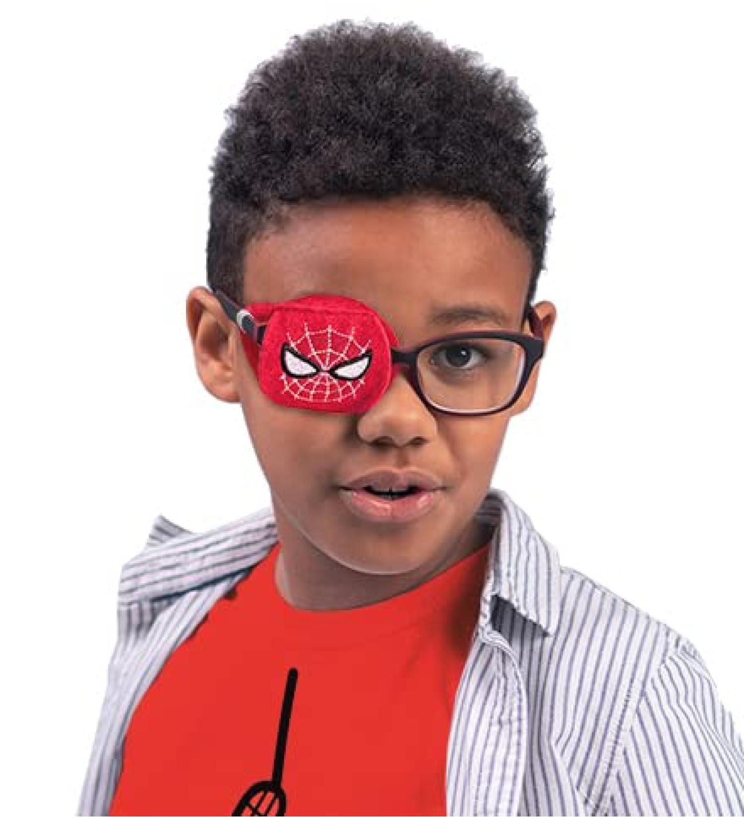Eye Patch for Children with Amblyopia - Spider Eyeglass Eye Patch (Right Eye Coverage) by Patch Pals | International Shipping Available - Buy Online on GoSupps.com