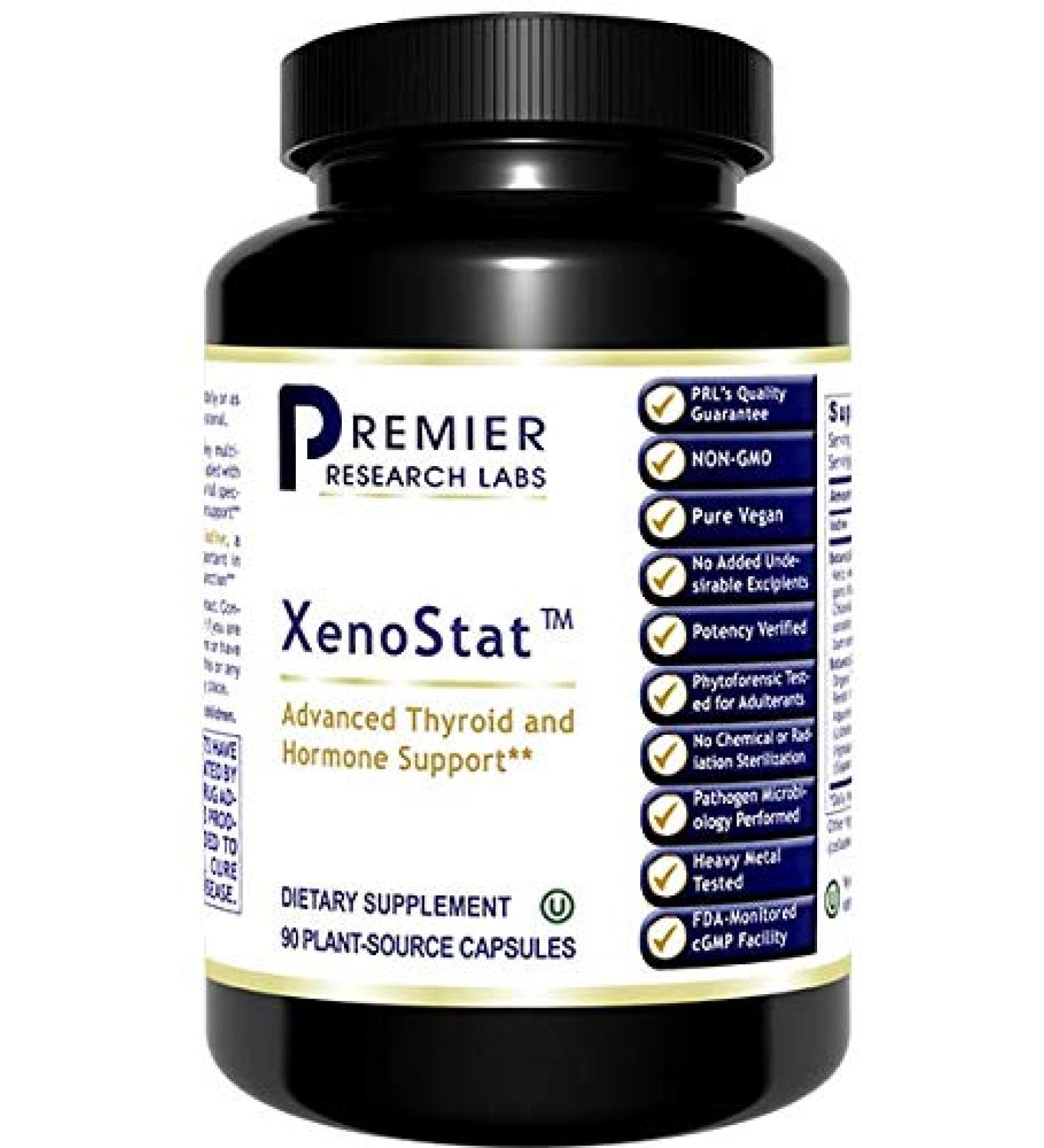Premier Research XenoStat 90 Plant-Source Capsules - Advanced Thyroid Hormone Support - Buy Online on GoSupps.com