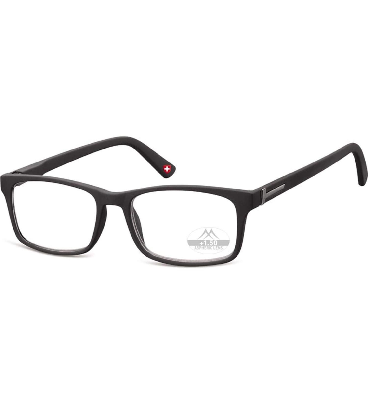 Montana MR73 Unisex Rectangular Black Reading Glasses +3.50 - Stylish & Comfortable Vision Enhancement - Buy Online on GoSupps.com