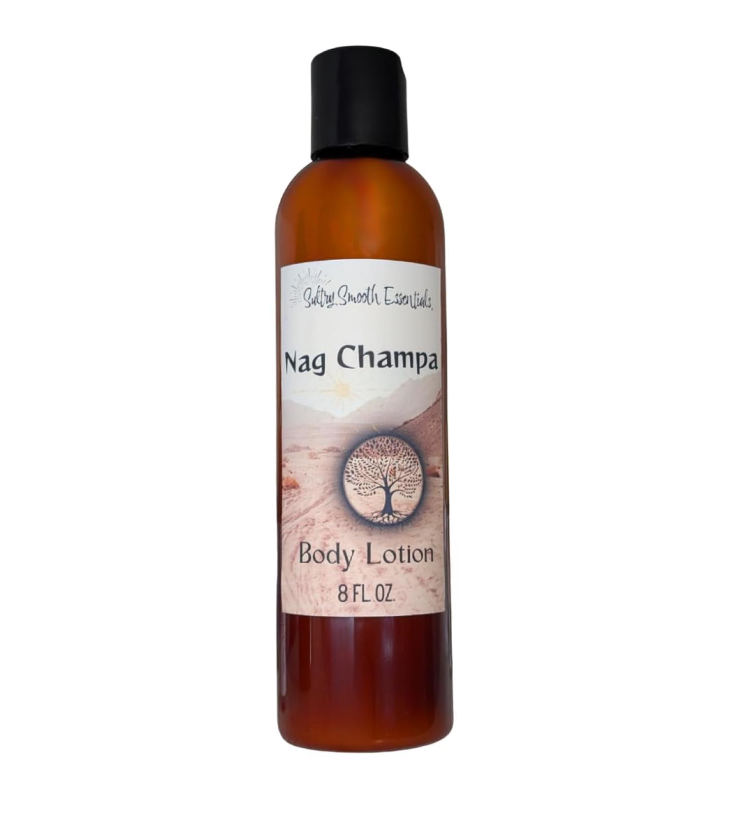 SultrySmooth Essentials Nag Champa Body Lotion - Handcrafted All natural Natural Vegan Ultra-Rich Avocado & Jojoba Oil Blend of Sandalwood and Champak (8 oz)