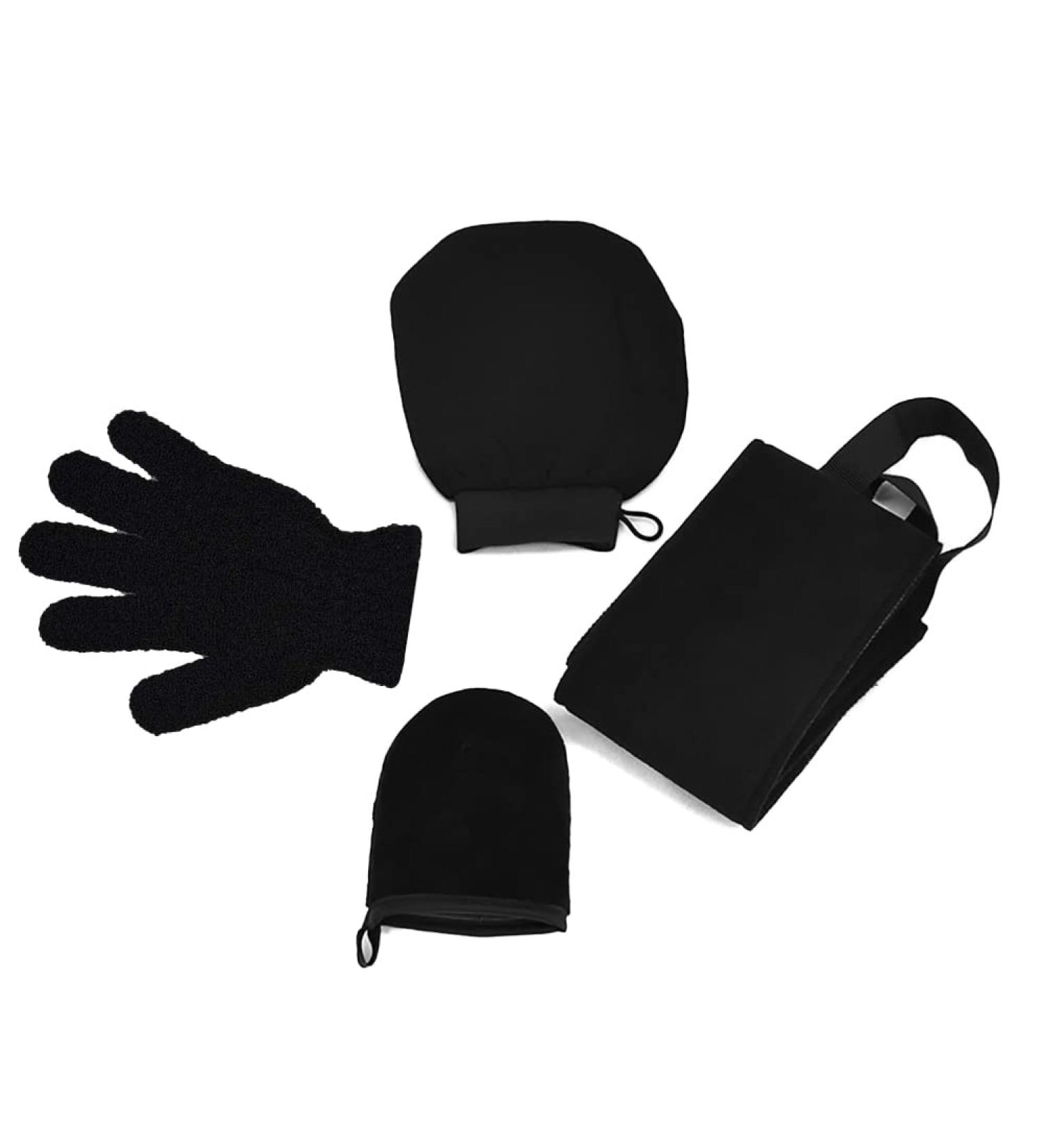 Self Tanner Applicator Kit 4 Sets Tanning Self Tanner Applicator Gentle Tanning with Exfoliator Back Lotion Applicator - Buy Online on GoSupps.com