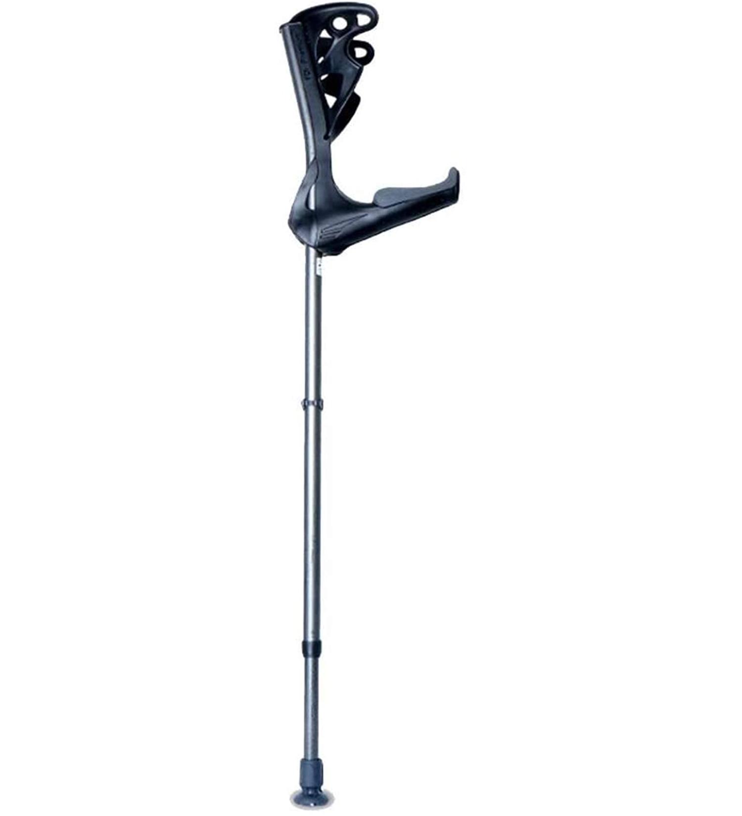 Height Adjustable Elbow Walking Crutches Lightweight and Easy to Carry Aluminum Alloy Forearm Crutch Open Cuff Crutches for Men/Women with Comfortable Grip - Buy Online on GoSupps.com
