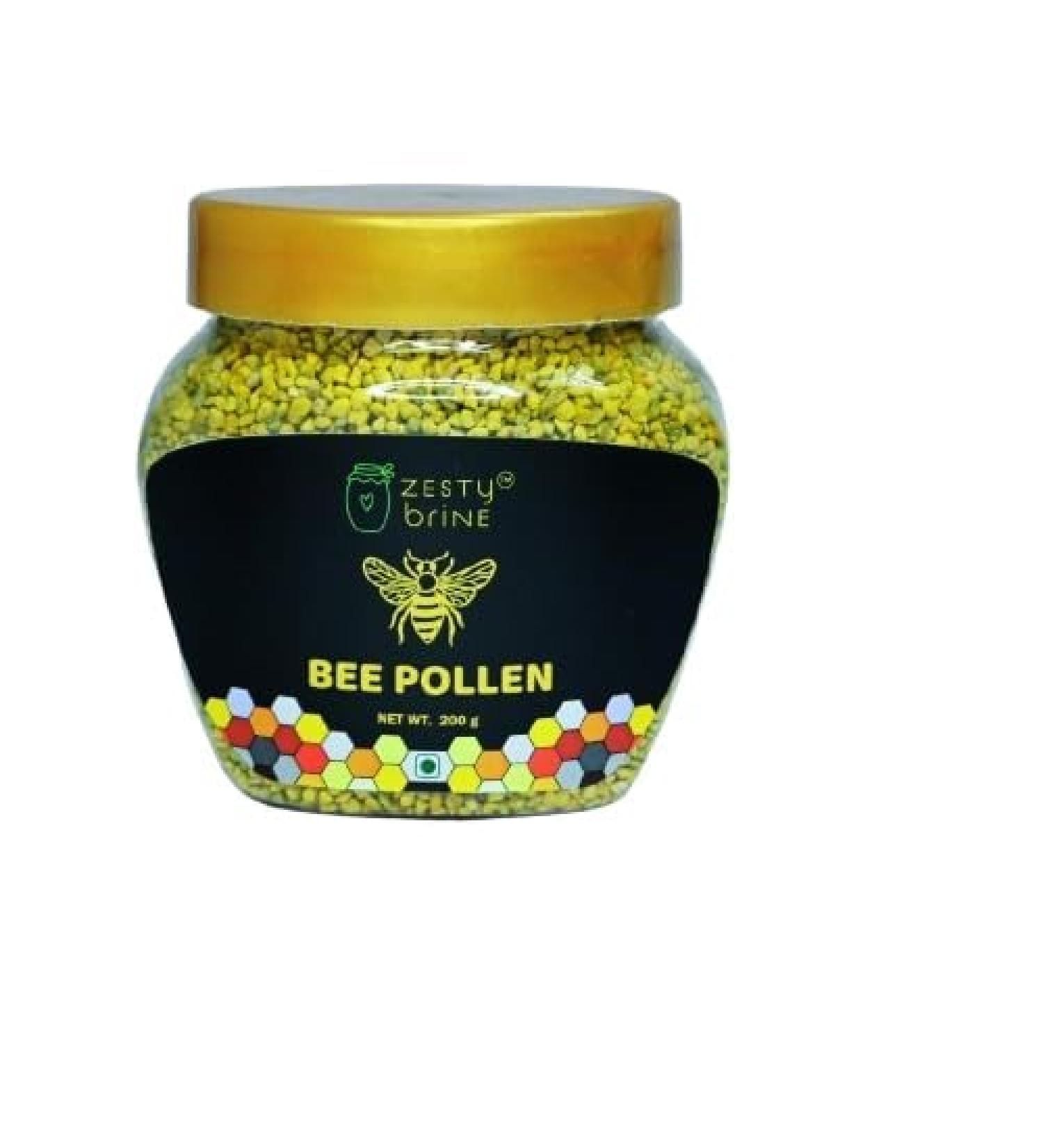 Bee Pollen Honey All-Natural Nutrient-Rich Superfood Packed with Vitamins Minerals and Antioxidants Supports Energy Levels (200g) - Buy Online on GoSupps.com