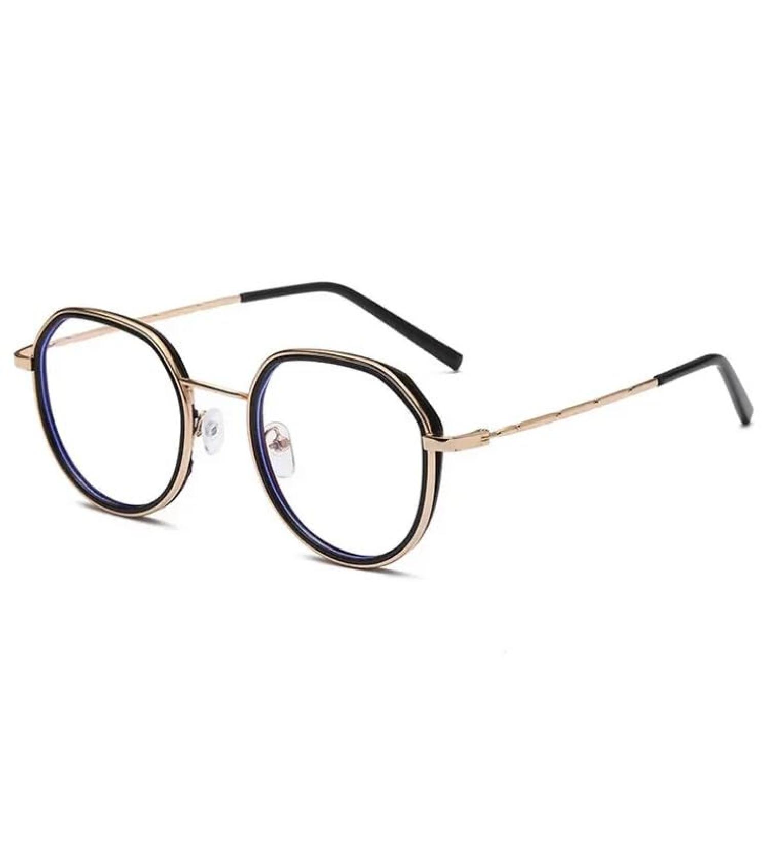 Stylish Blue Light Blocking Glasses for Enhanced Eye Comfort - Computer Use Reading and Clubbing for Women Men Black