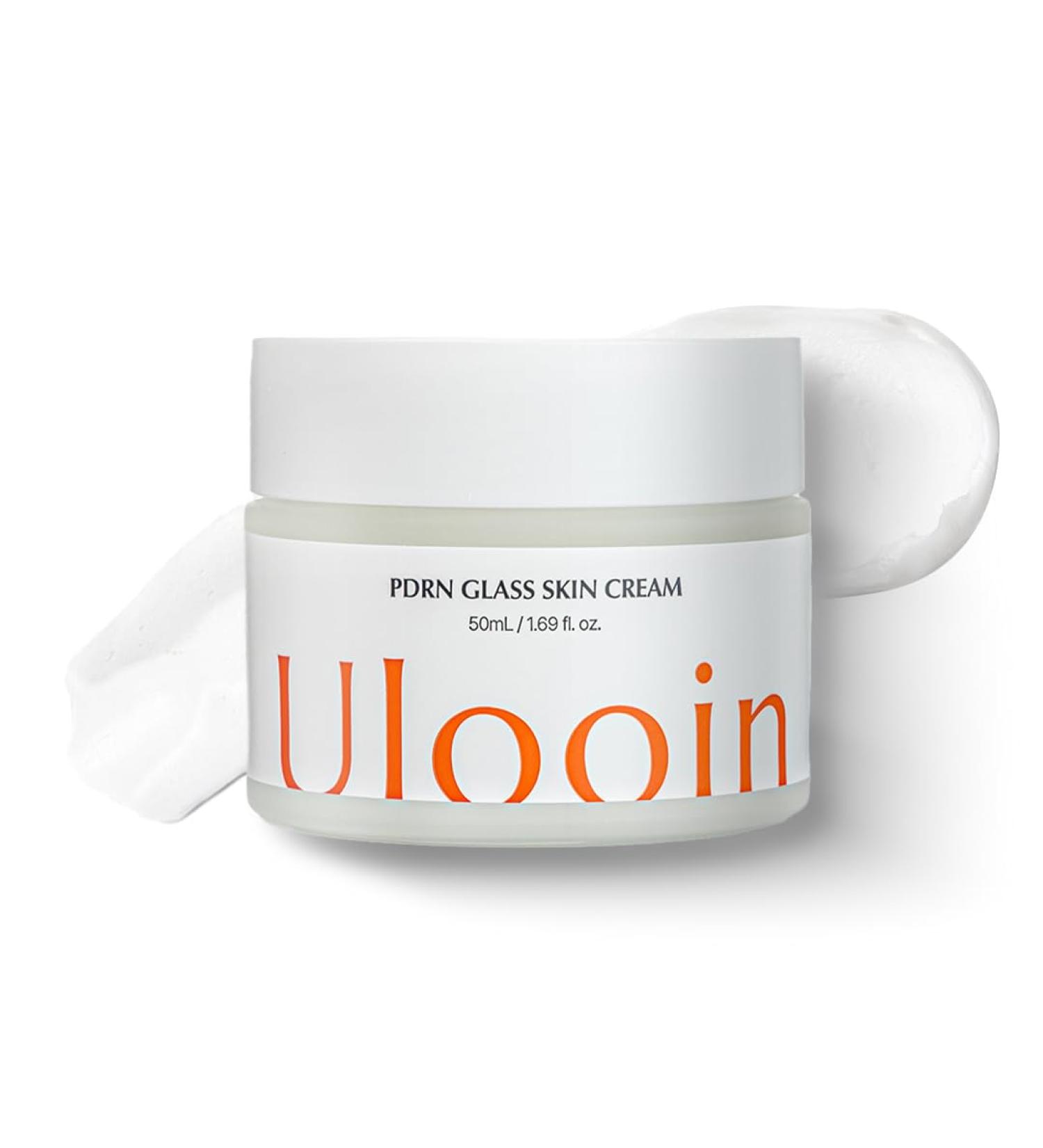 Ulooin PDRN Glass Skin Cream K-Beauty Hydrating & Revitalizing Face Cream with PDRN & Bakuchiol | Clinically Proven by Korean Skincare Clinic | Supports Skin Barrier Smoothness and Deep Moisture - Buy Online on GoSupps.com