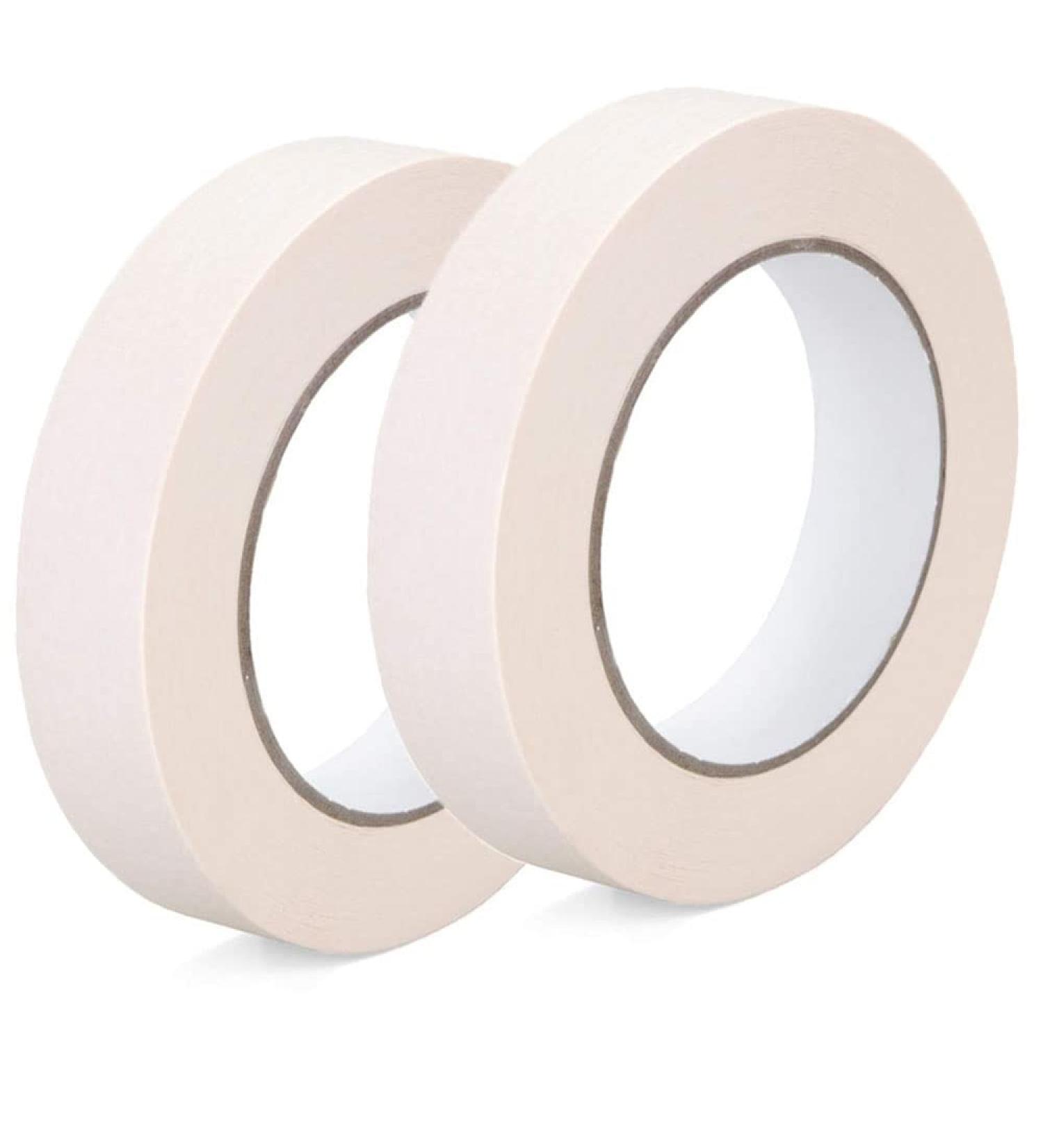 Zo.Yehaa Masking Tape 1 inch X 55 Yards - 2 Pack | White Painters Tape for DIY Crafts, Painting, Labeling | Multi-Purpose Tape for Home & Office - Buy Online on GoSupps.com