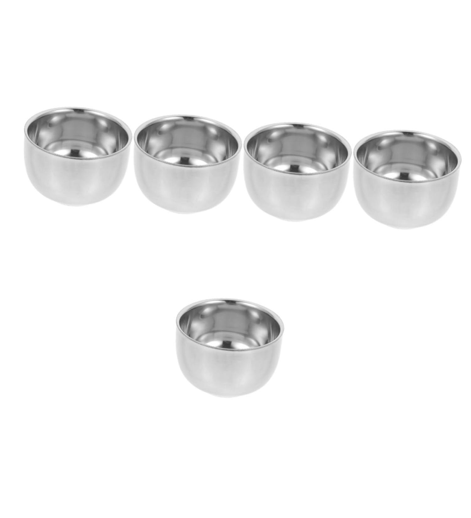 Frcolor 5ST Bartbrush Bowl - Reusable Aluminum Razor Shell & Shaving Cup for Men | Premium Shaving Tool International Shipping - Buy Online on GoSupps.com