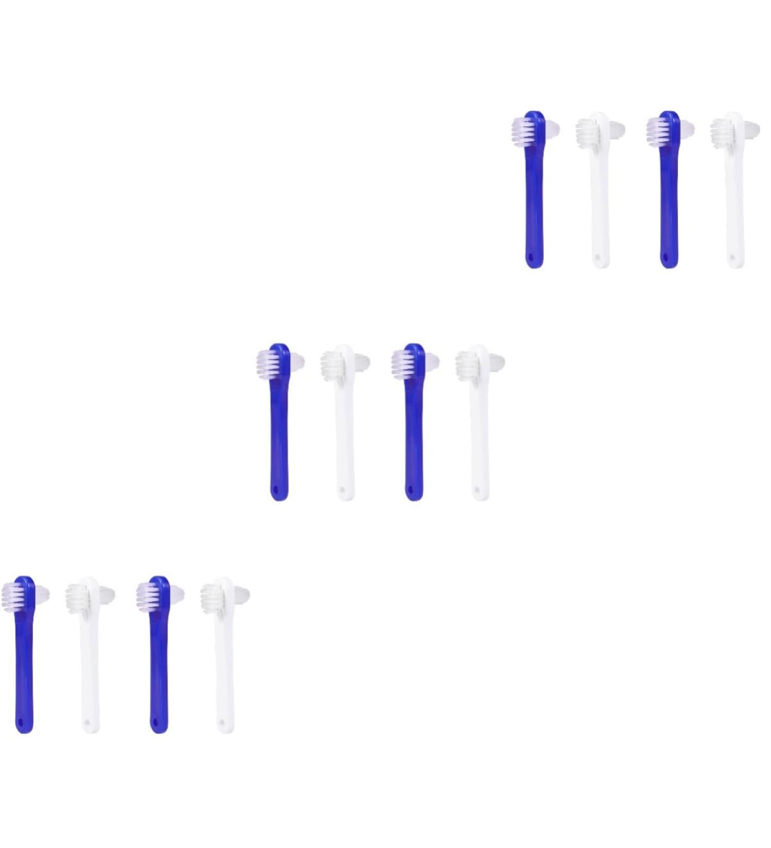 Lurrose 12 PCS Double-Sided Toothbrush Set for Cleaning Artificial Teeth & Dentures - Prothesis Brush for Optimal Oral Care - Buy Online on GoSupps.com