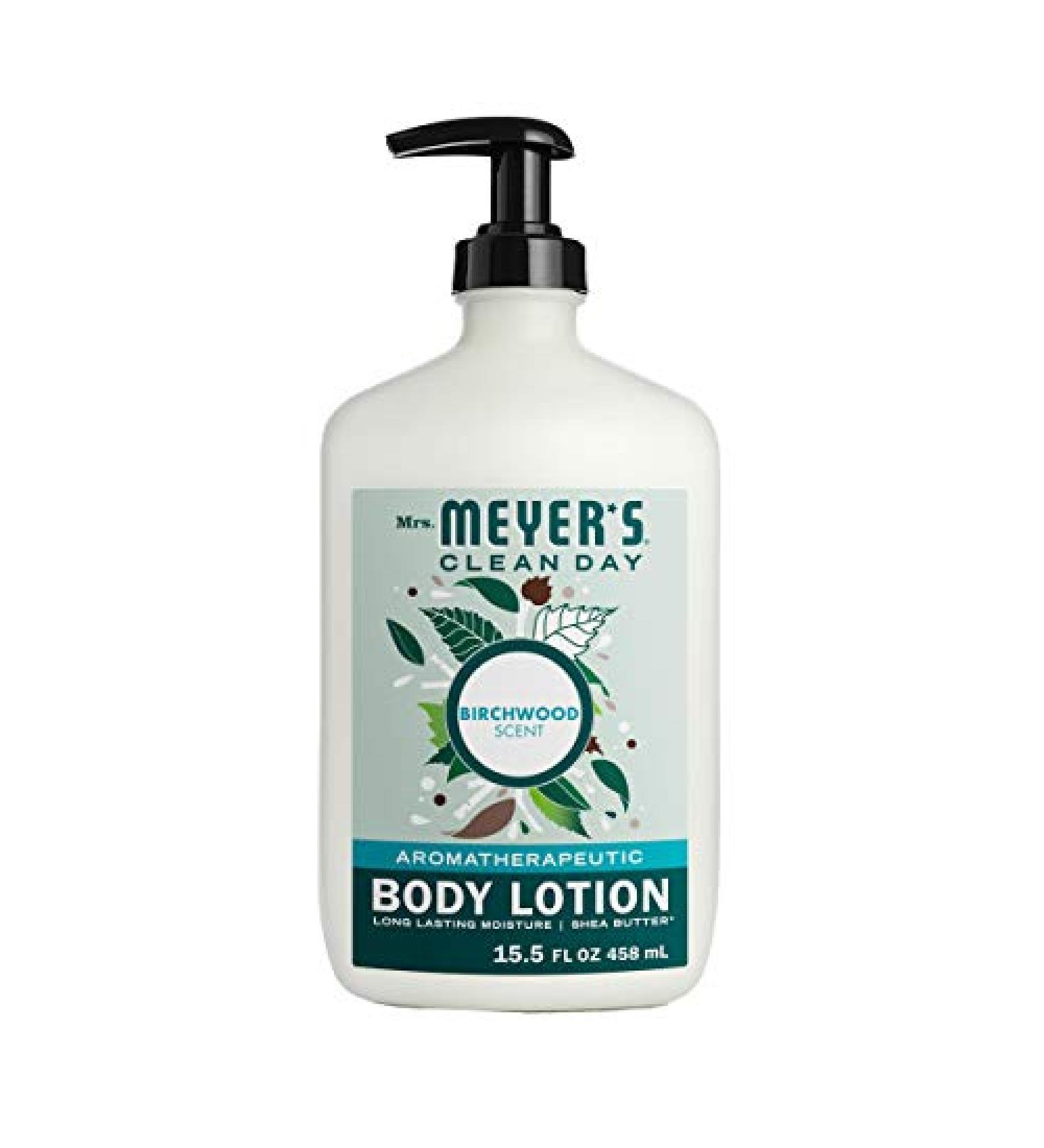 Mrs. Meyer's Birchwood Body Lotion 15.5 oz - Non-Greasy Moisturizer with Essential Oils - Cruelty Free Formula for Dry Skin - Buy Online on GoSupps.com