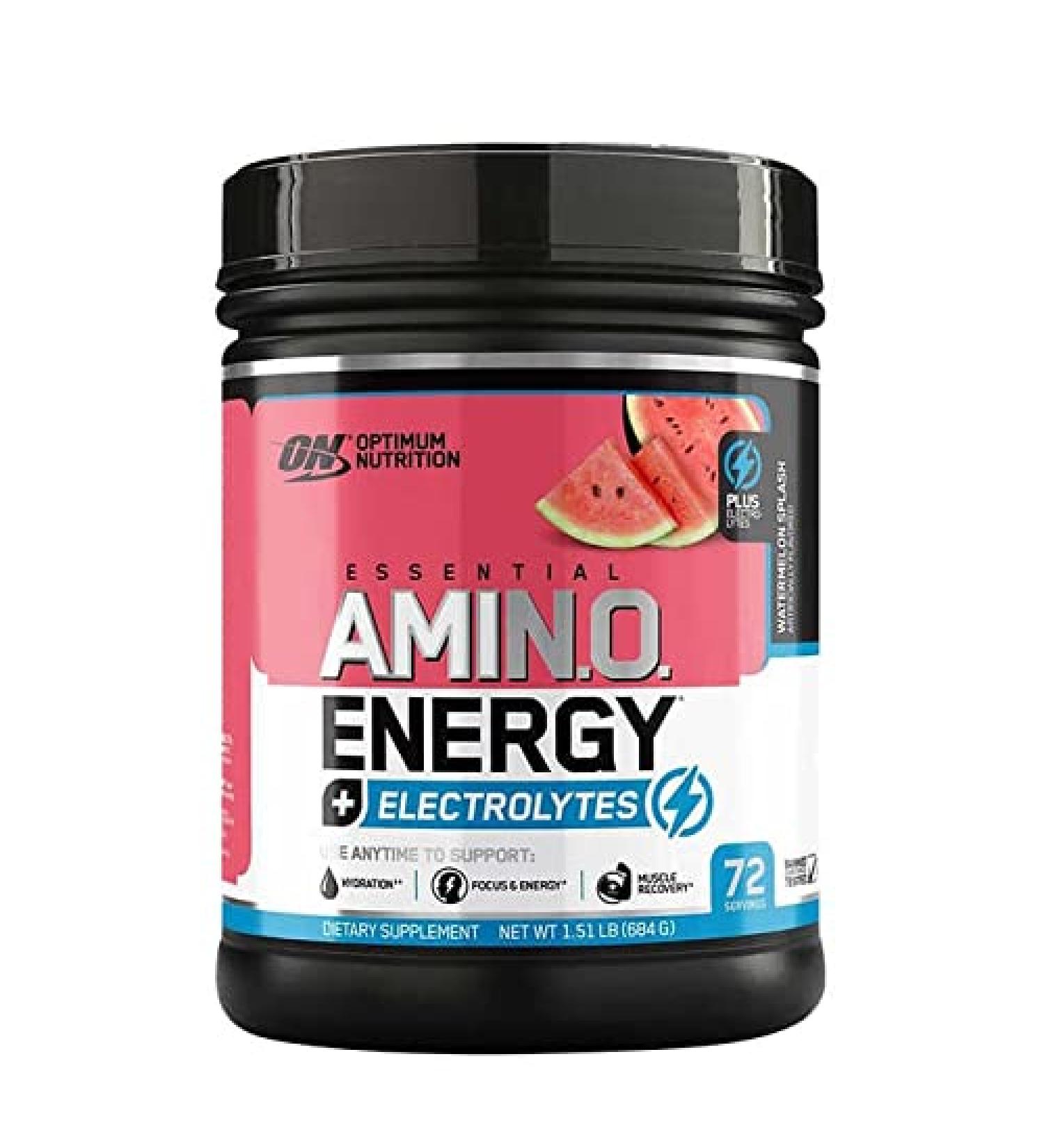 Optimum Nutrition Watermelon Splash Amino Energy Electrolytes 1.51 LB - 72 Servings - Buy Online on GoSupps.com