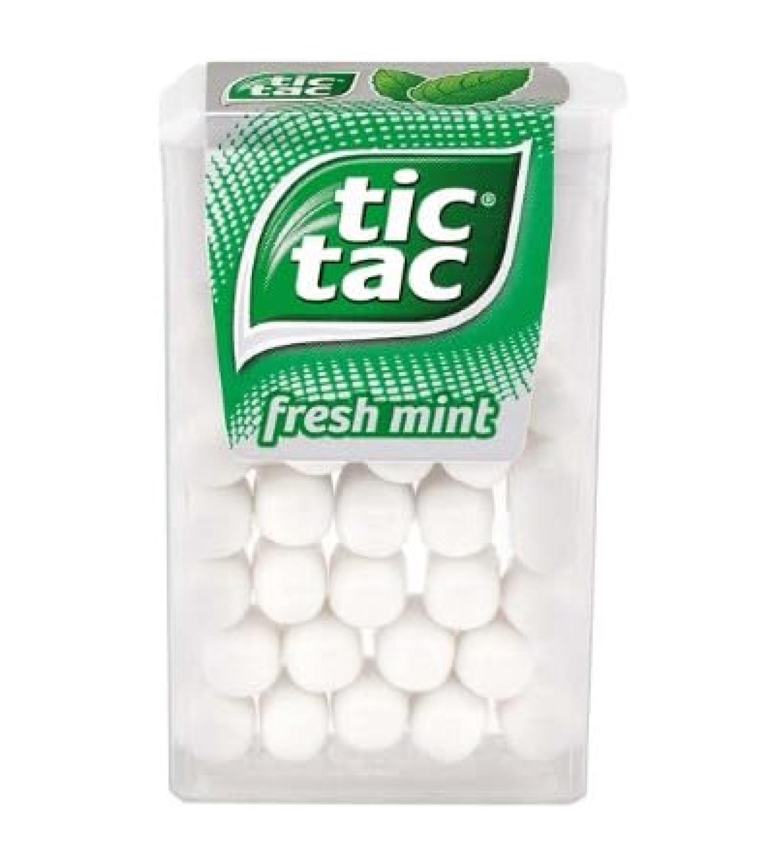 Tic Tac Fresh Mint 4 x 16g The Refreshing Mint Clean And Fresh For Little Moments Of Refreshment