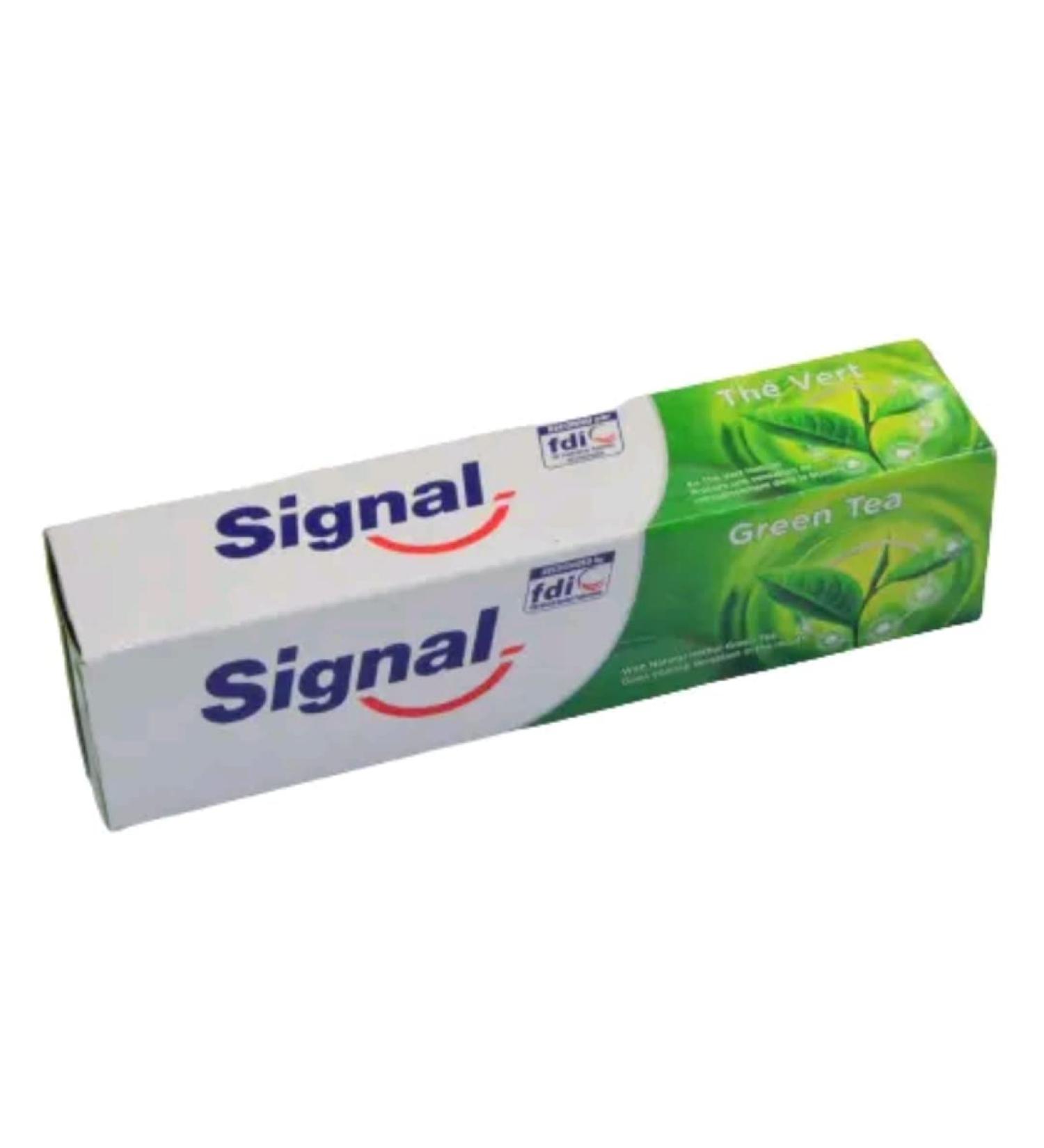 Signal Green Tea - Herbal Toothpaste 3 x 100 ml - Buy Online on GoSupps.com