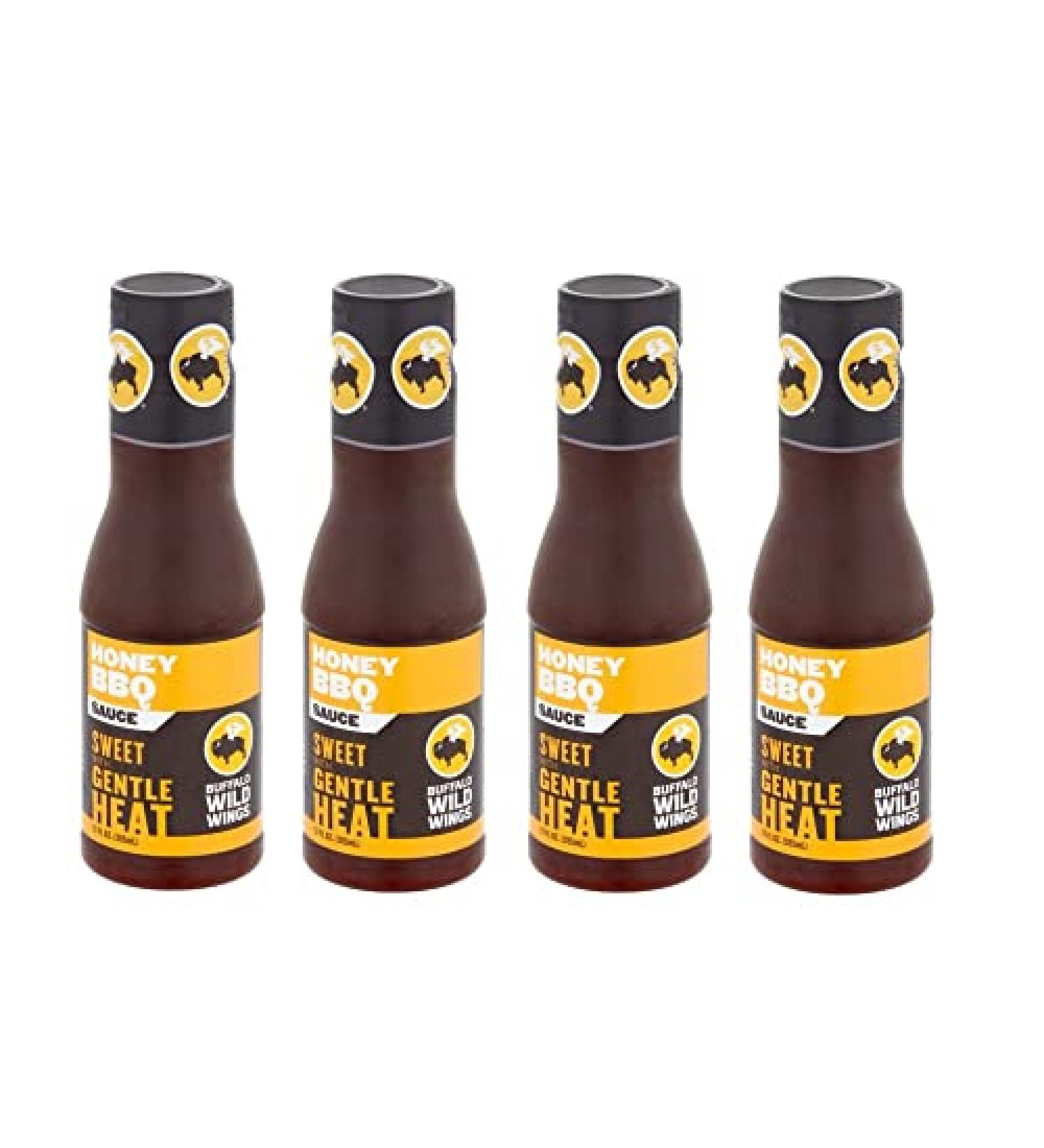 Al Amin Foods Honey BBQ Sauce - Sweet & Spicy - 4 Bottles 12 fl.oz each - Buy Online on GoSupps.com