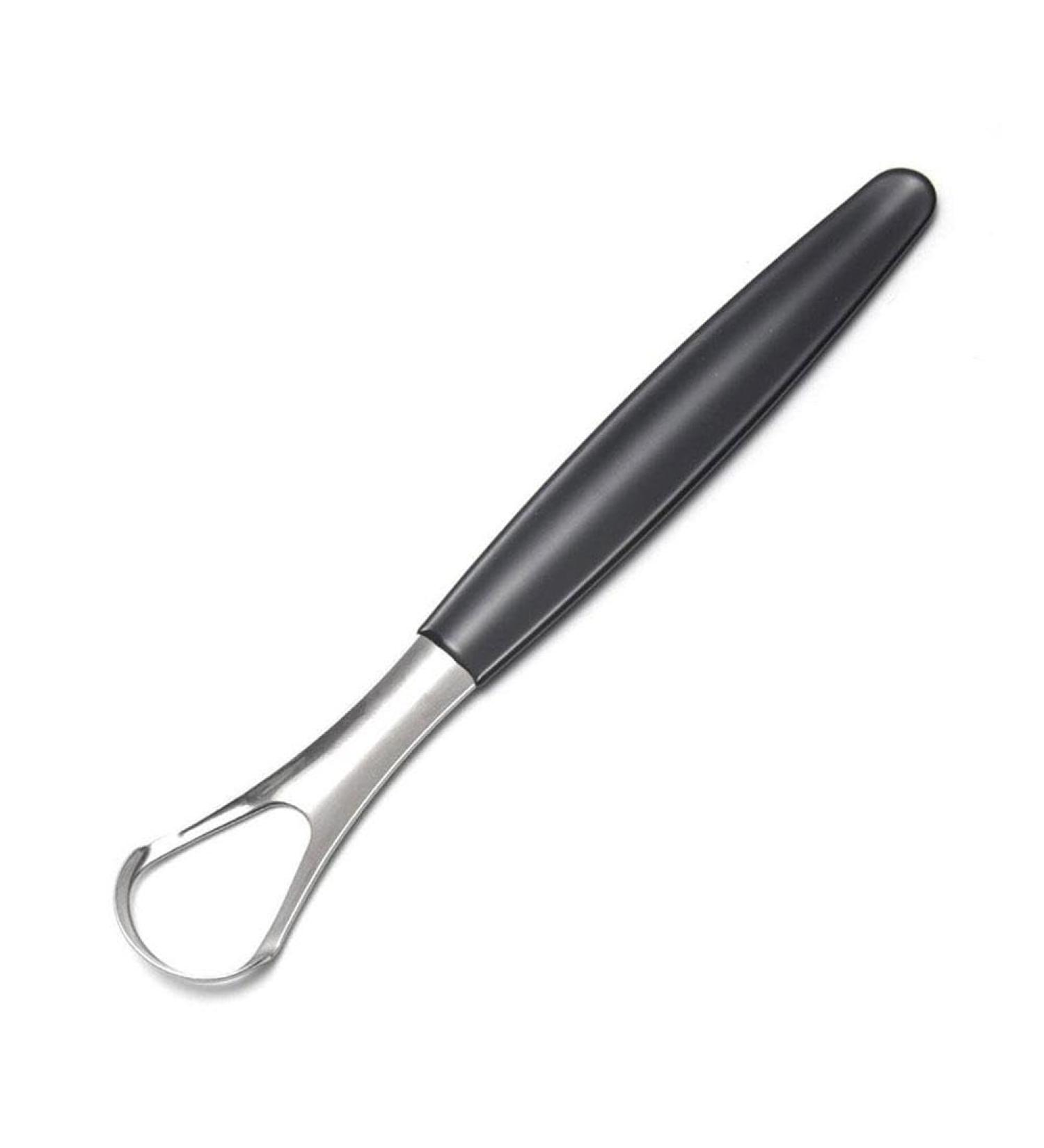 Liuzhipeng Stainless Steel Tongue Scraper - Dental Breath Freshener Tool for Adults | Surgical-Grade Metal Tongue Cleaner | Bad Breath Elimination | Black - Buy Online on GoSupps.com