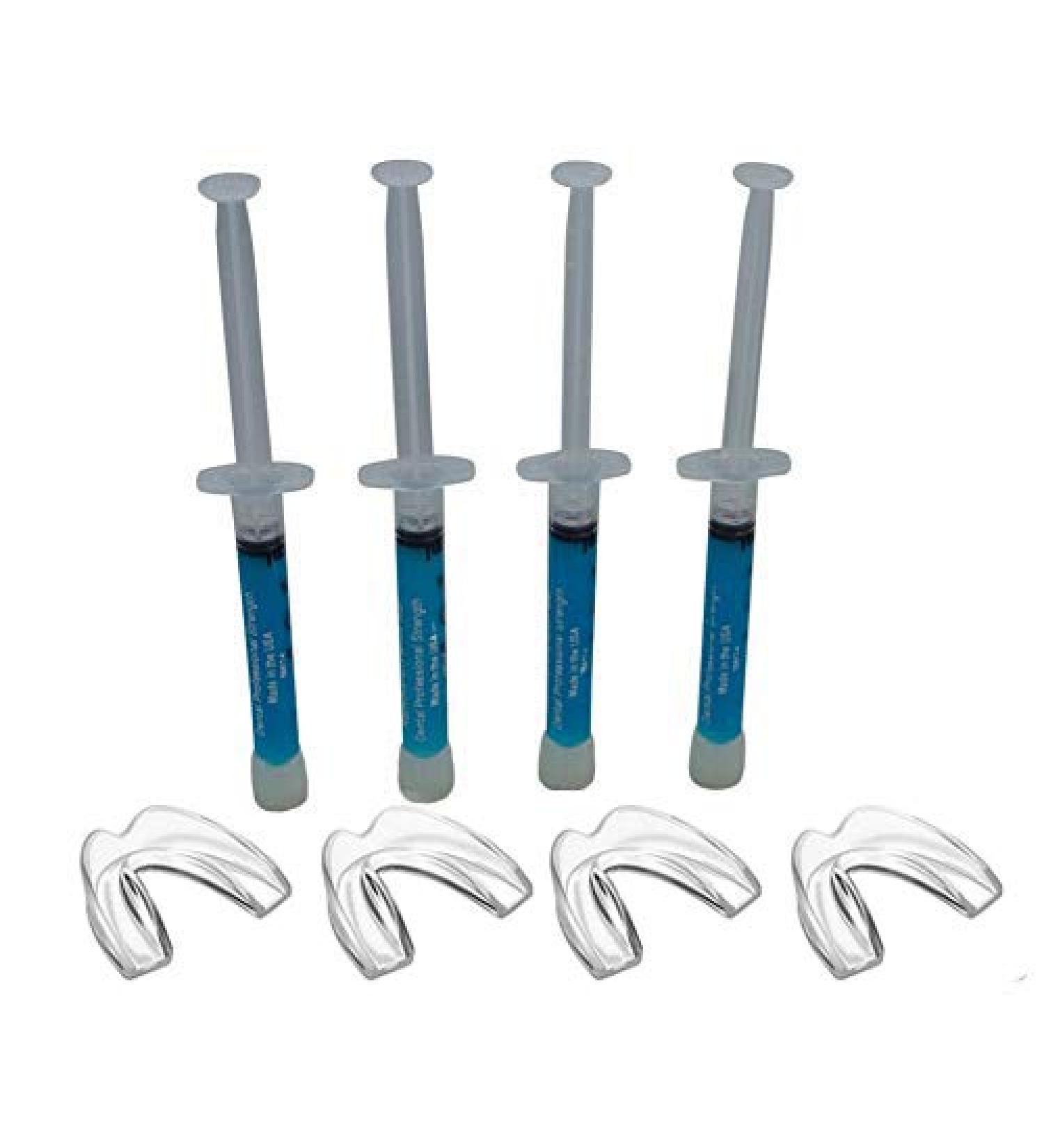 4 Syringes Remineralization Gel & Custom Teeth Trays - Strengthen Enamel & Reduce Sensitivity - Ideal for Post-Teeth Whitening Care - Buy Online on GoSupps.com