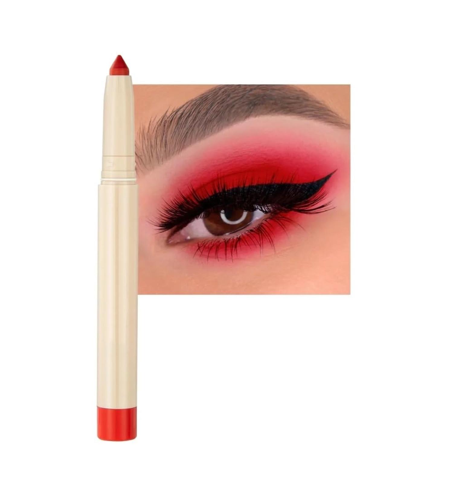 Pearlescent Eyeshadow Pencil Stick Lasting Glitter Shimmer Eye Shadow Pen Eyeliner Stick Eyes Make Up Tools Waterproof 22 Colors (Color : NO.6) - Buy Online on GoSupps.com