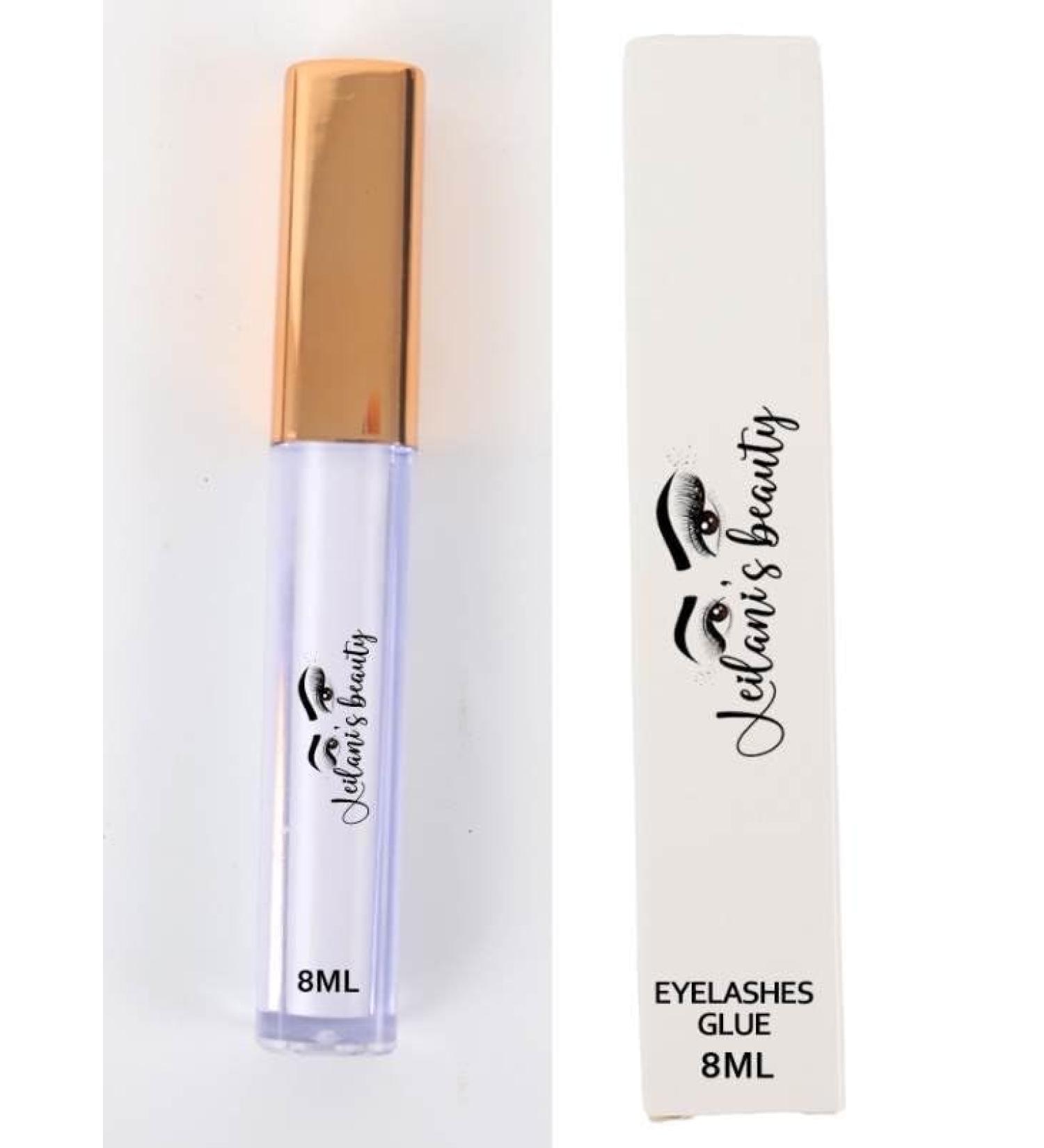 Clear Eyelash Glue - Super Strong Hold Latex Free Waterproof & Long Lasting Adhesive for False Lashes | 8ml All Day Wear - Perfect for Sensitive Eyes - Buy Online on GoSupps.com