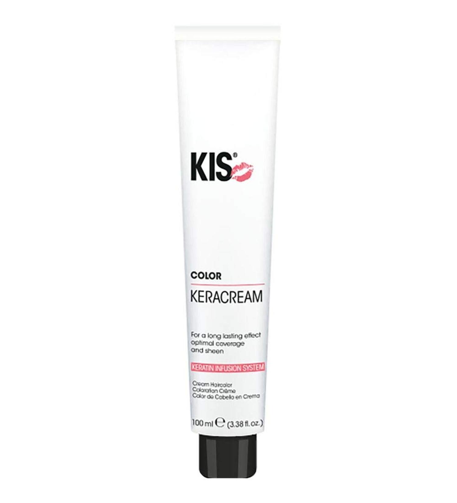 KIS KeraCream Color permanent hair color cream 100 ml 4C high coverage intensive hair dye keratin infusion animalfriendly and sustainable