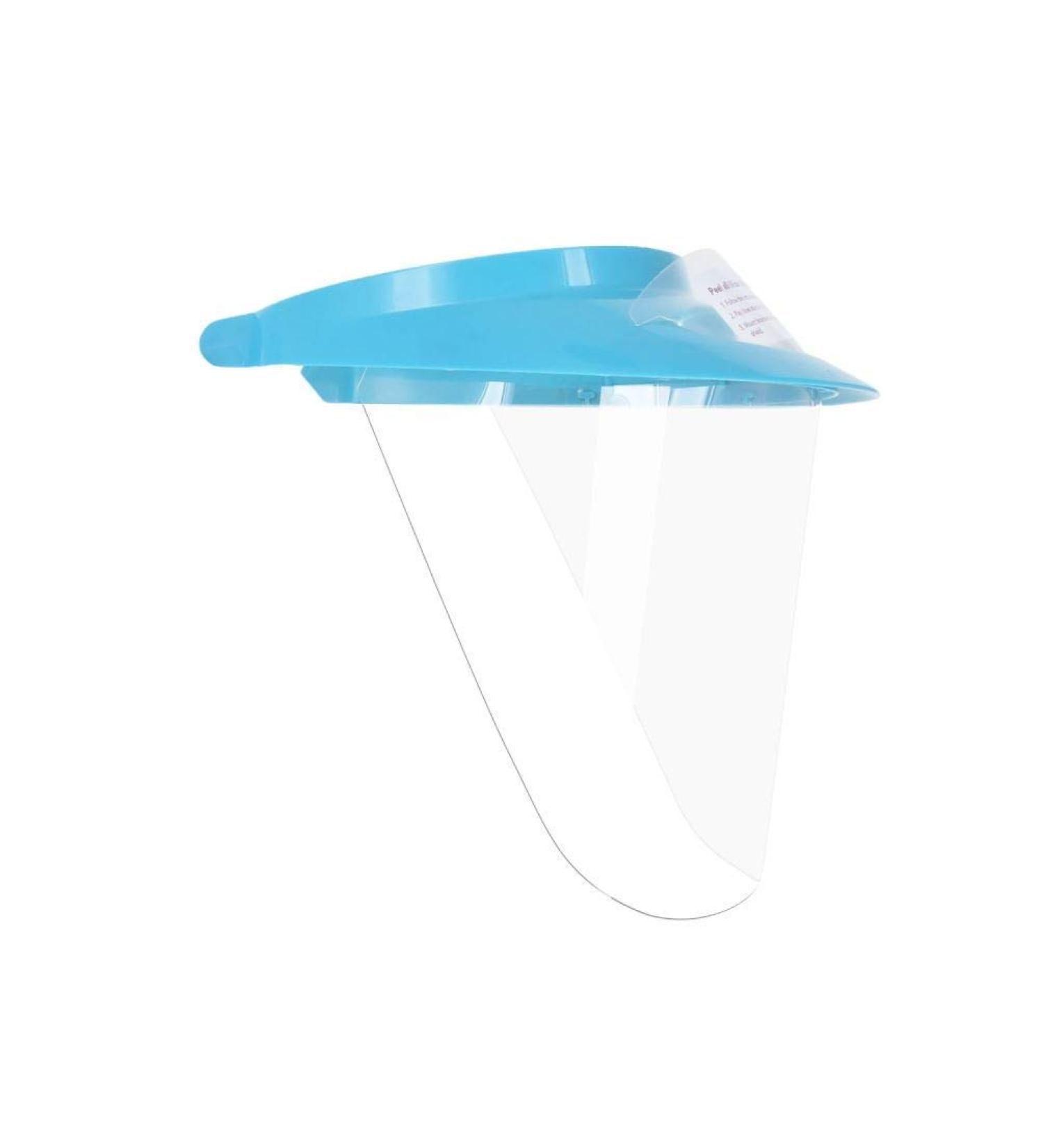 Pac-Dent iVisor Reusable Face Shield Kit Full Face Protective Mask with Anti-Fog Coating Adjustable to Comfortably Fit All Head Sizes Reusable Blue - Buy Online on GoSupps.com