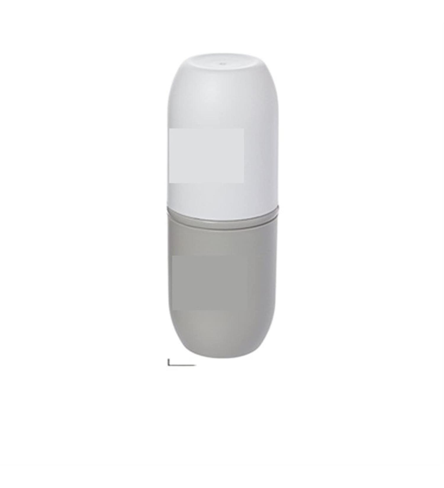 Digjobk Portable Toothbrush Cup & Case - Travel-Friendly Light Gray Toothbrush Holder for Couples & Bathroom | Creative Plastic Design - Buy Online on GoSupps.com
