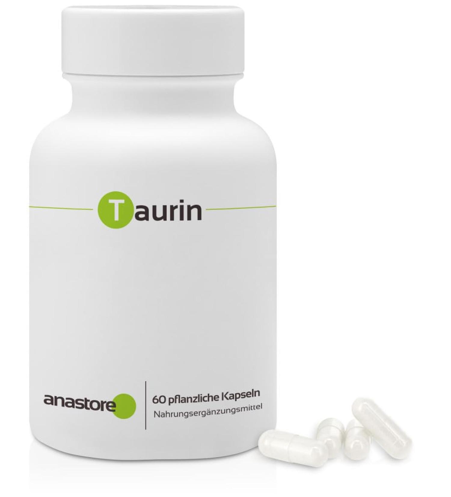 Pure Taurine 500mg - 60 Vegetable Capsules | High Purity over 99% | Shop Internationally - Buy Online on GoSupps.com